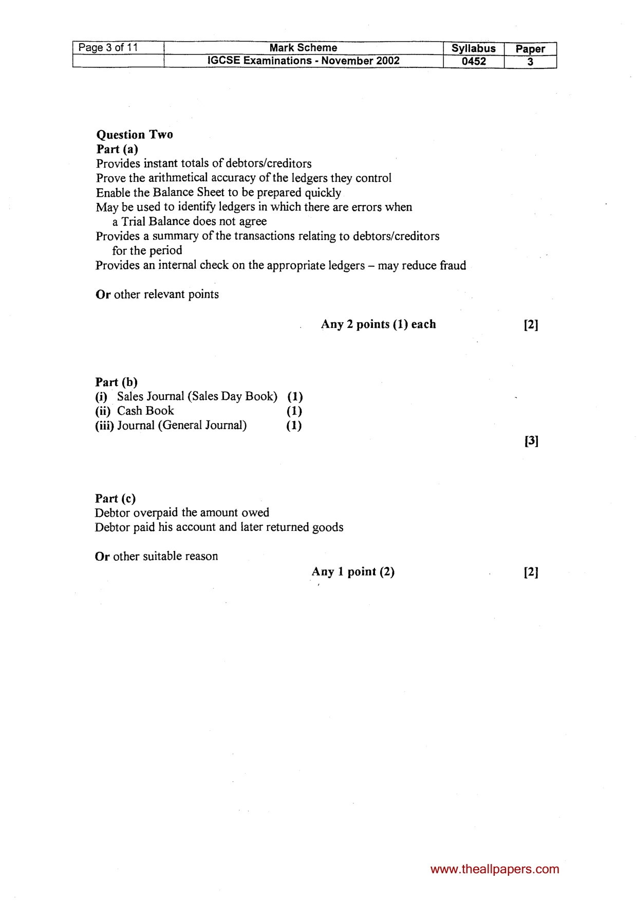 Mark scheme, page 4 of 12
