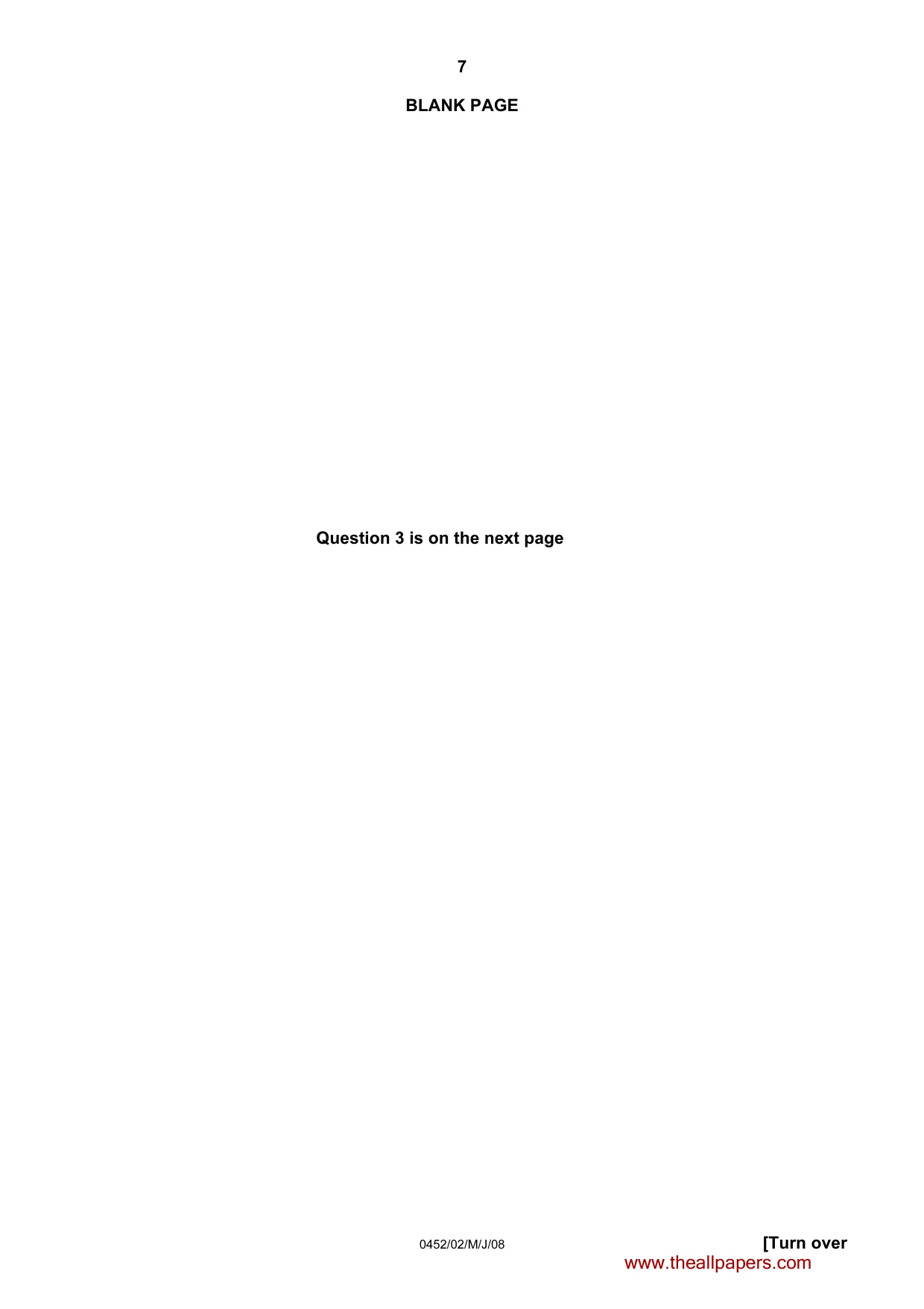 Cambridge IGCSE Accounting 0452 2008 May/June Paper 2 · Variant 1 question paper, page 7 of 16