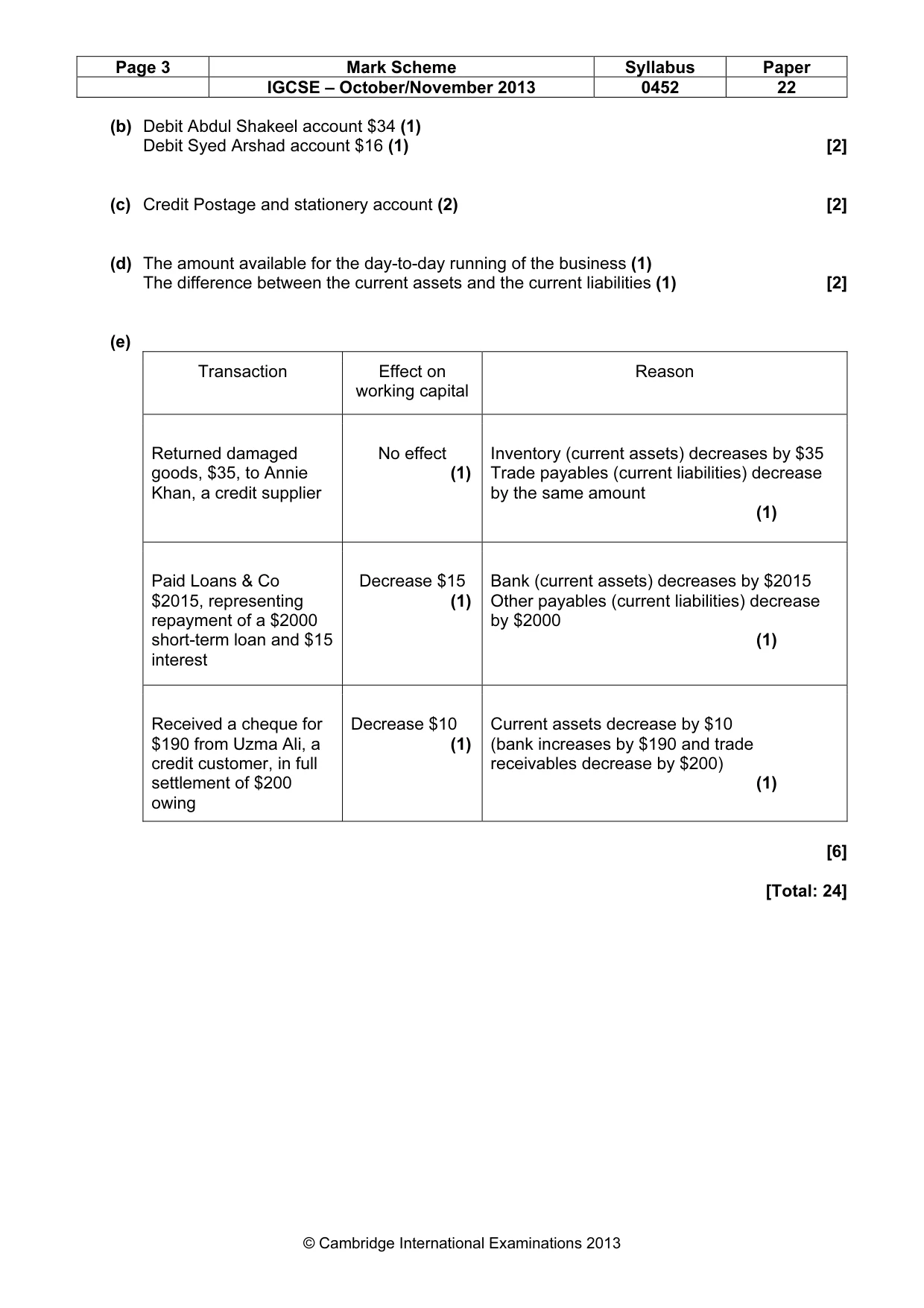Mark scheme, page 3 of 12