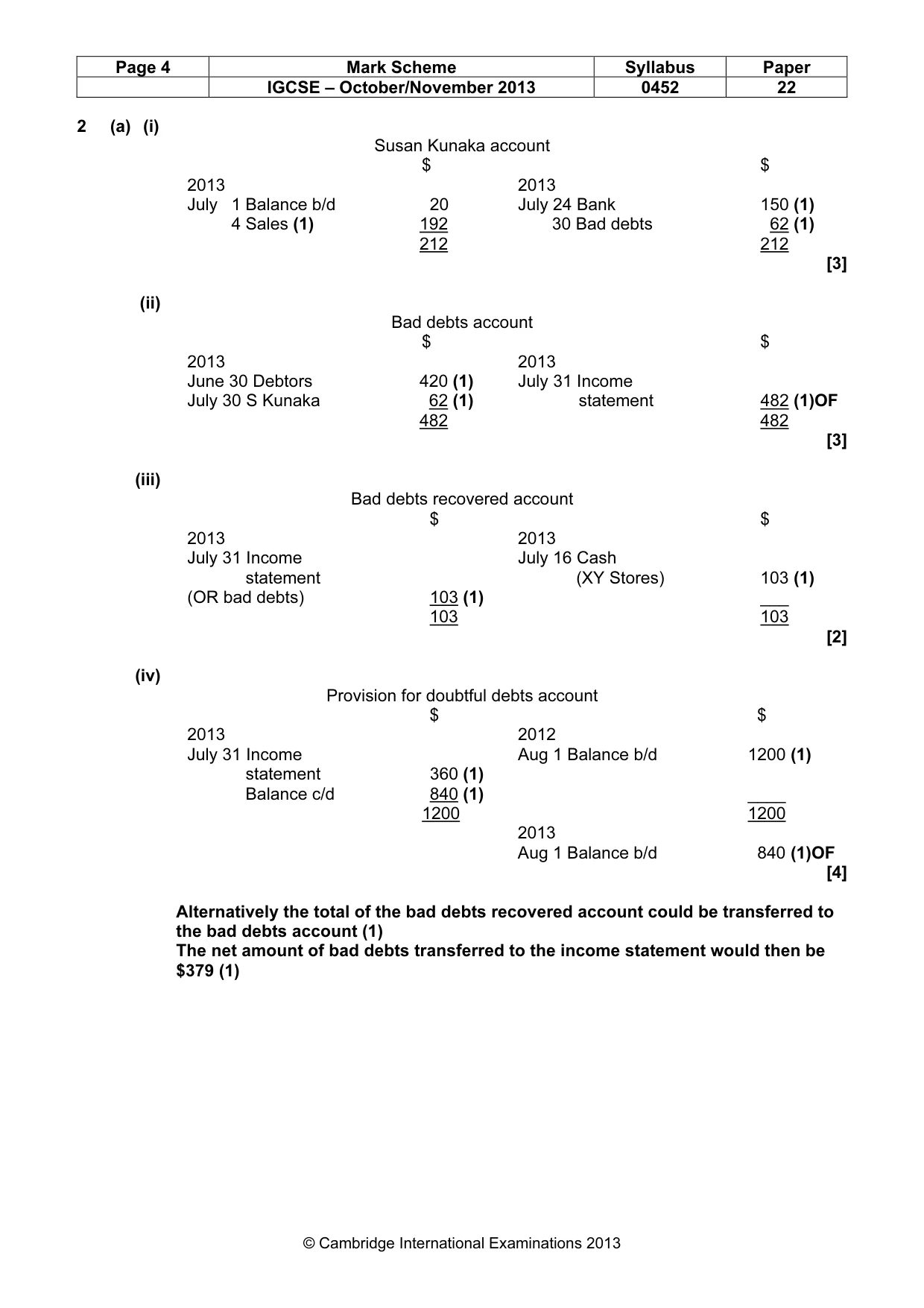 Mark scheme, page 4 of 12