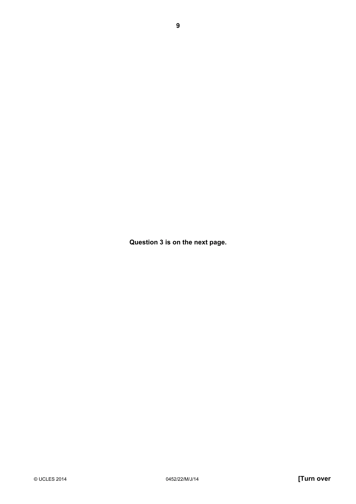 Cambridge IGCSE Accounting 0452 2014 May/June Paper 2 · Variant 2 question paper, page 9 of 20