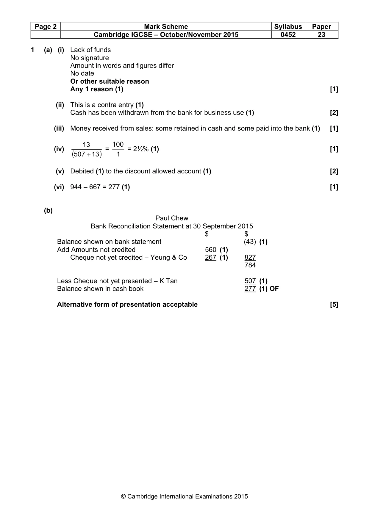 Mark scheme, page 2 of 11
