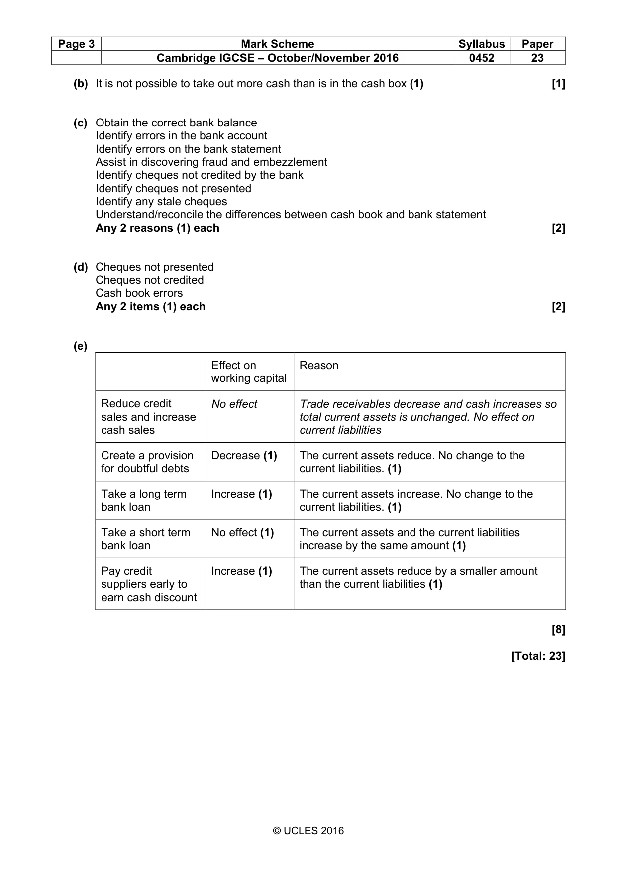 Mark scheme, page 3 of 11