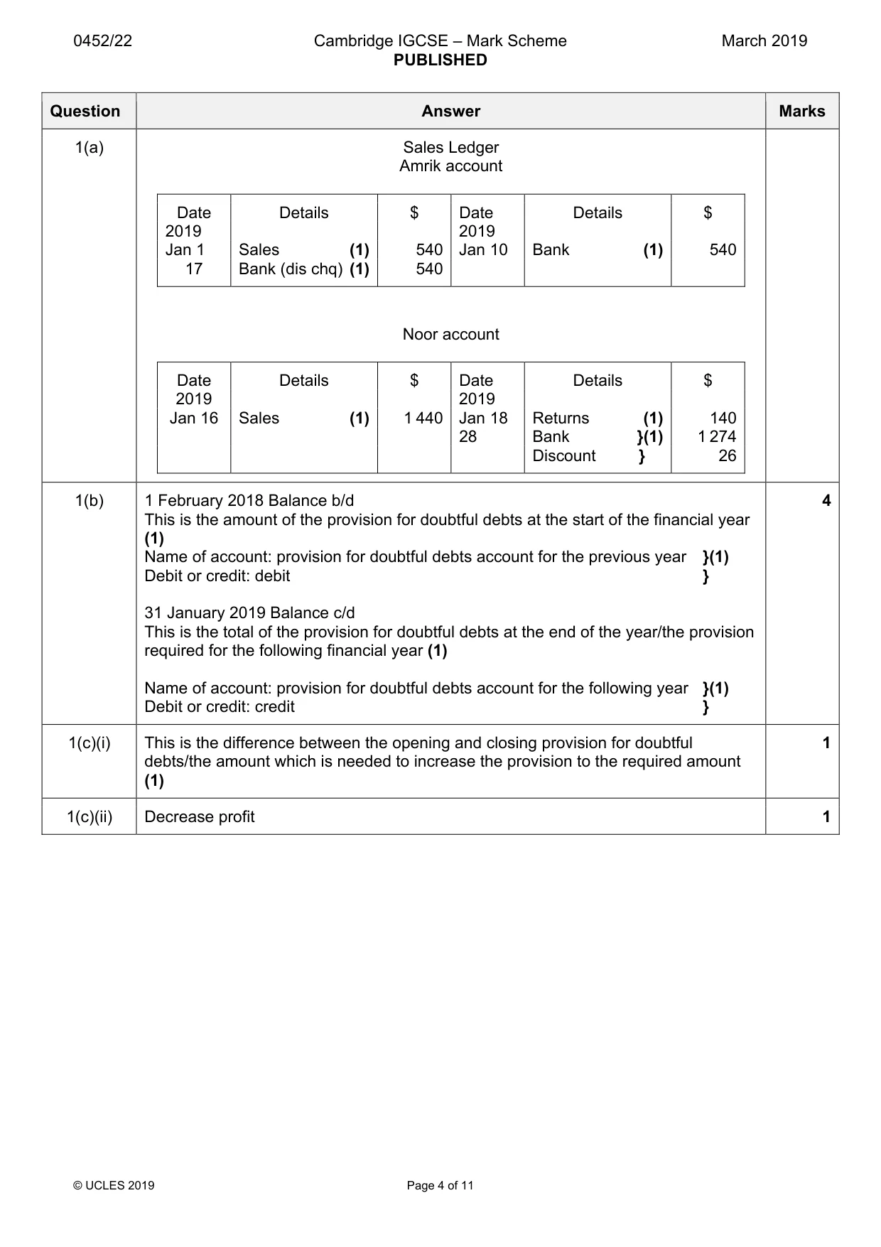 Mark scheme, page 4 of 11
