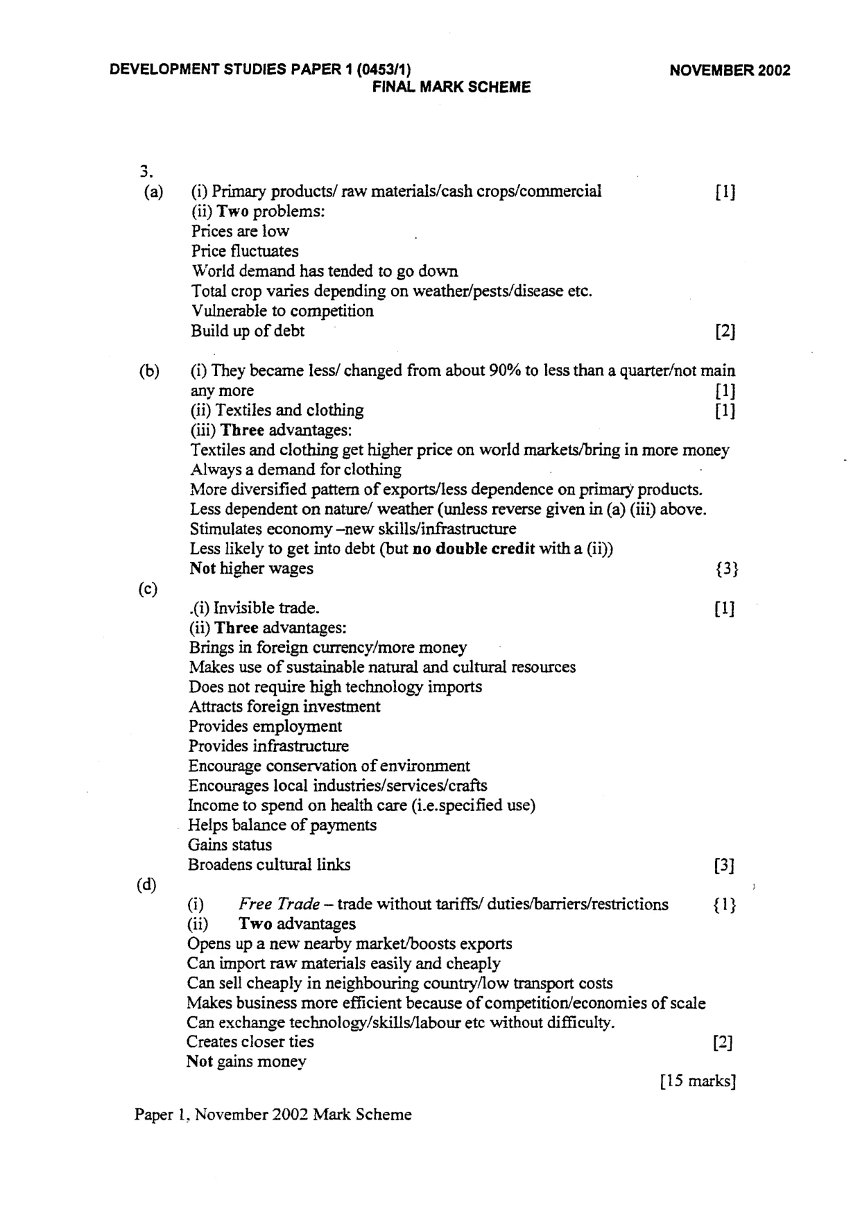 Mark scheme, page 4 of 7