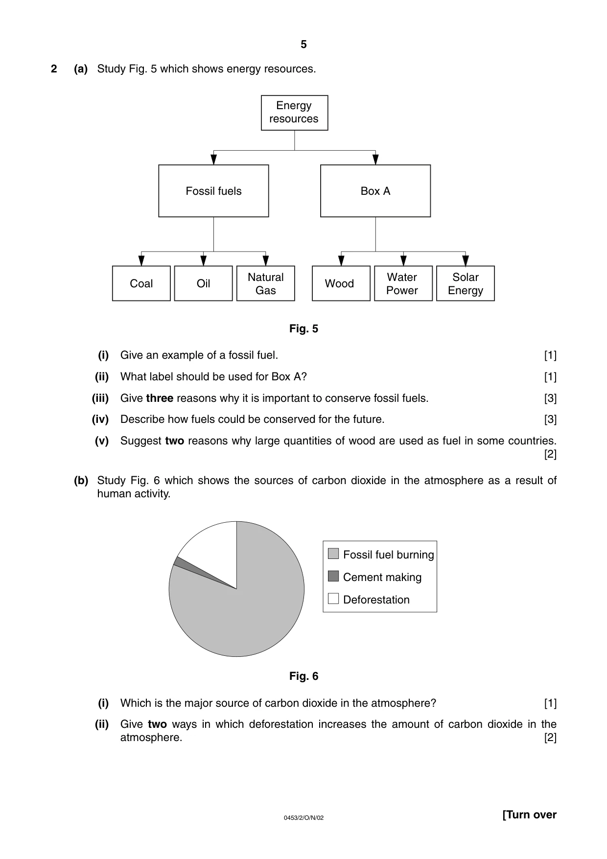 Cambridge IGCSE Development Studies 0453 2002 Oct/Nov Paper 2 · Variant 1 question paper, page 5 of 8