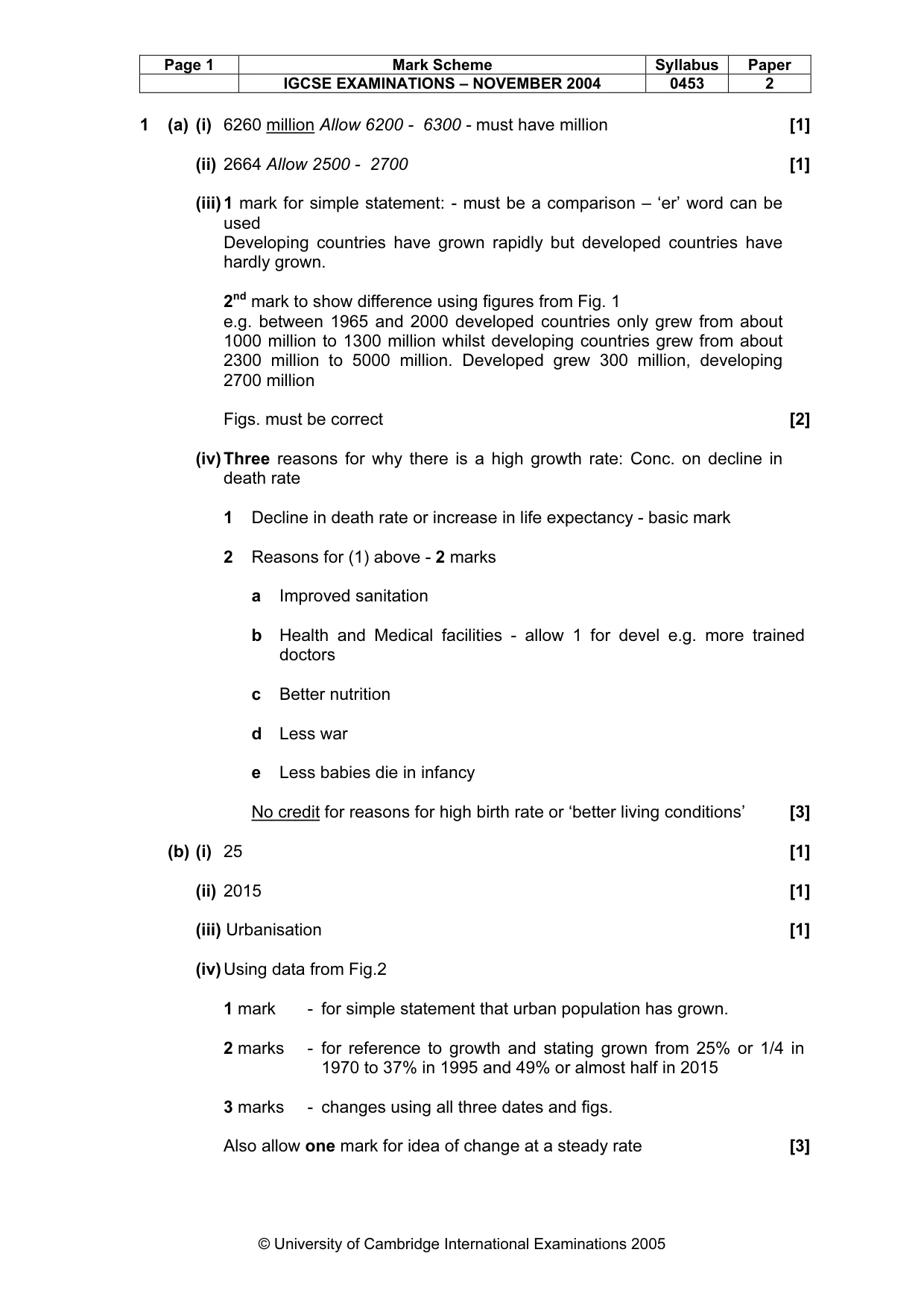 Mark scheme, page 4 of 8