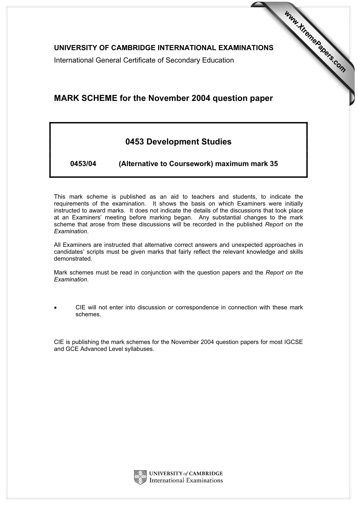 Mark scheme, page 1 of 6