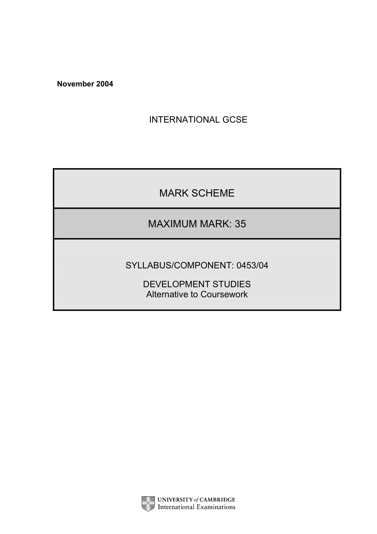 Mark scheme, page 3 of 6