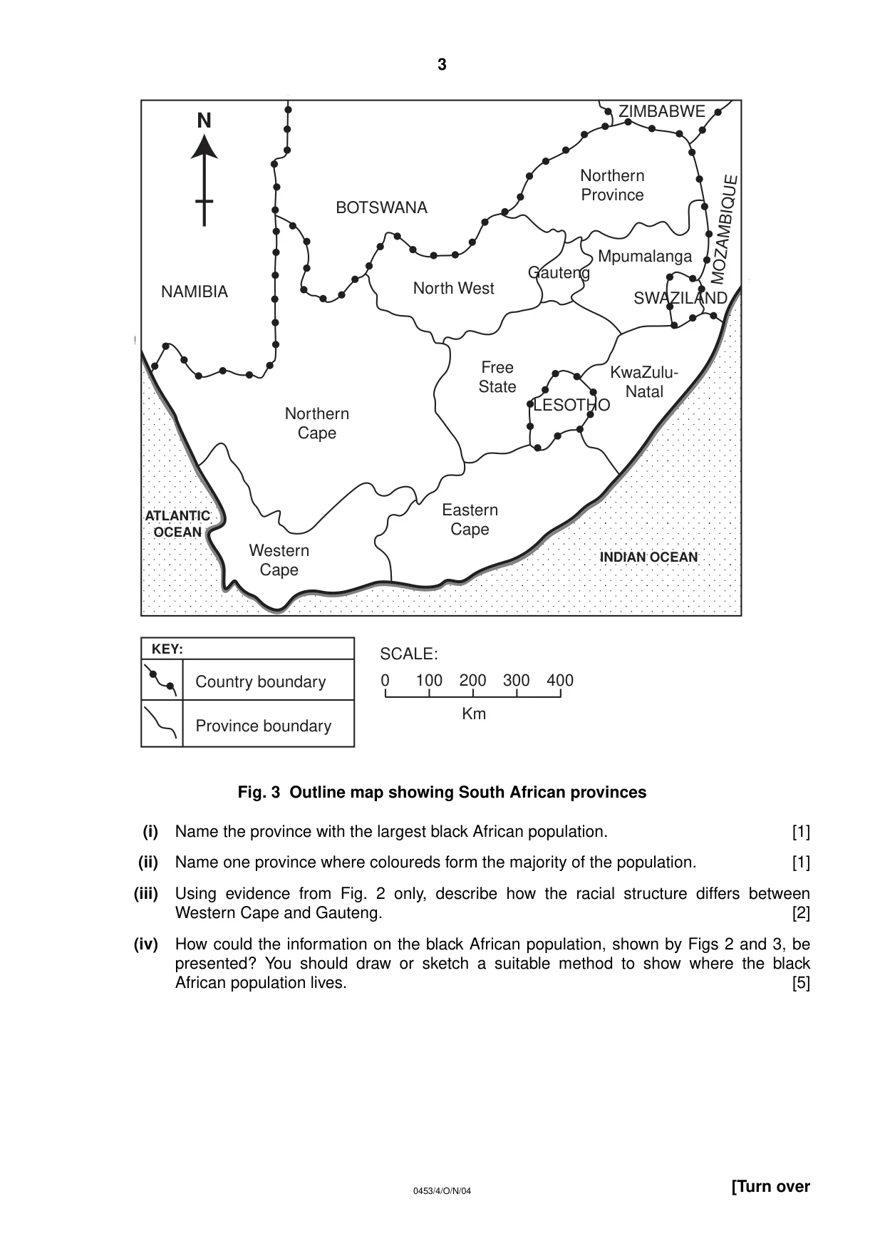 Cambridge IGCSE Development Studies 0453 2004 Oct/Nov Paper 4 · Variant 1 question paper, page 3 of 8
