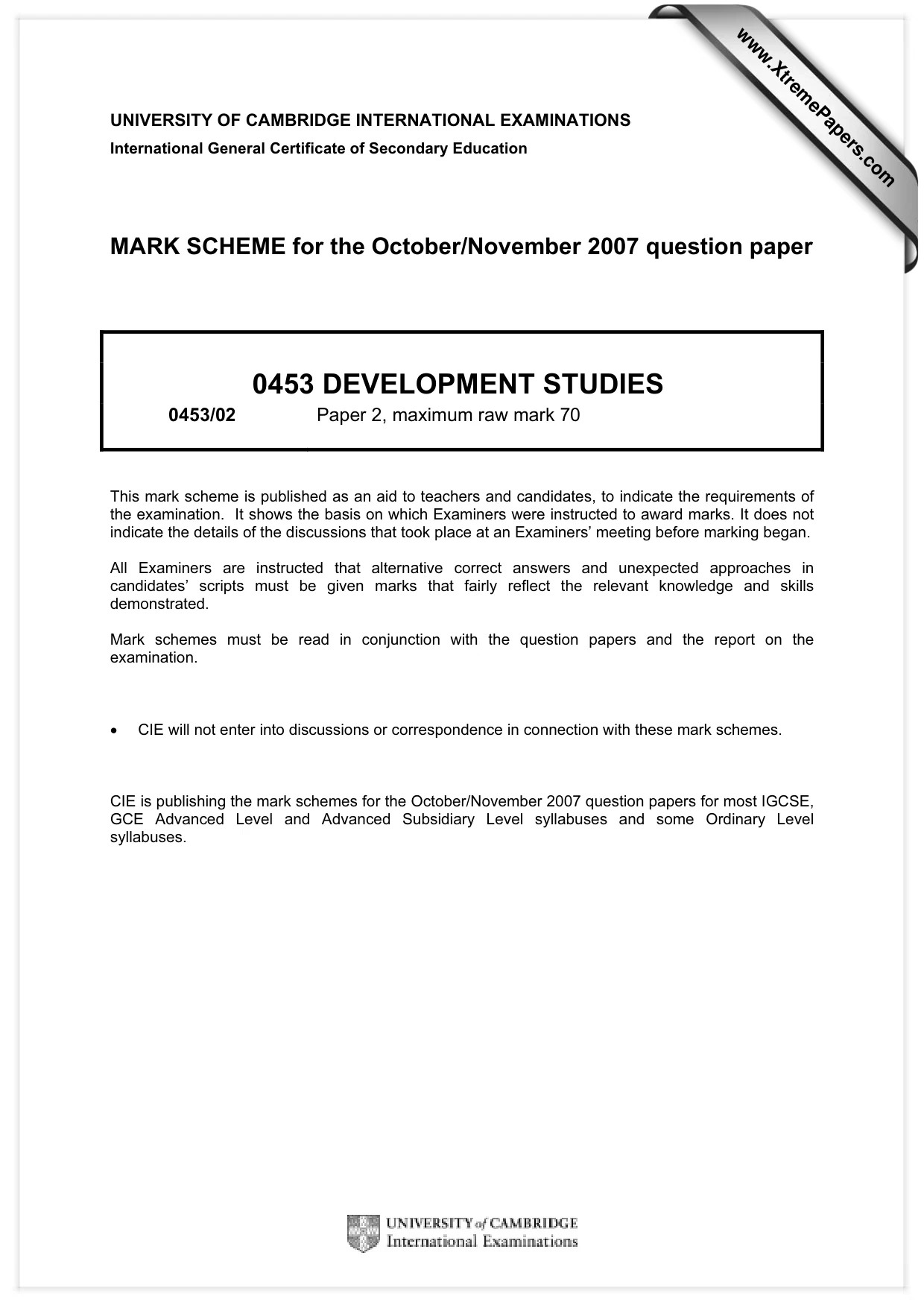 Mark scheme, page 1 of 6