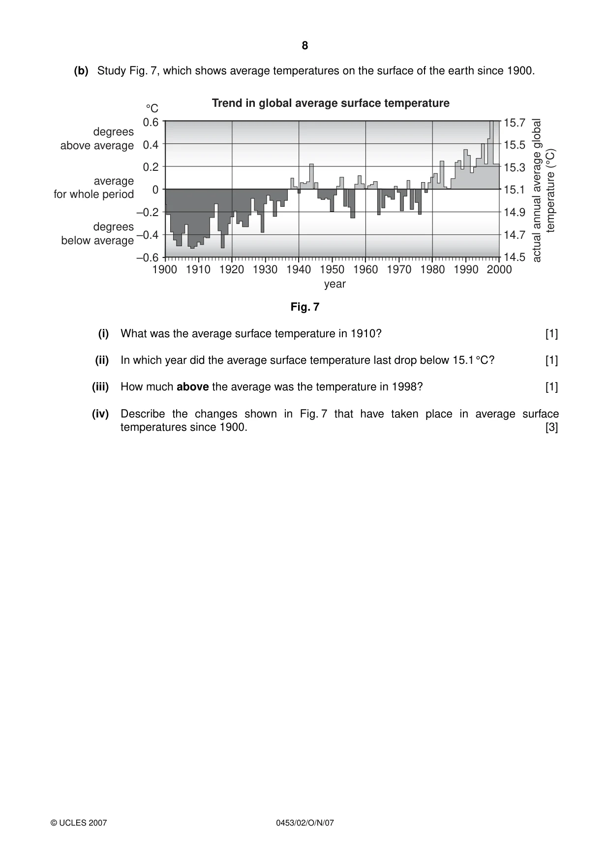 Cambridge IGCSE Development Studies 0453 2007 Oct/Nov Paper 2 · Variant 1 question paper, page 8 of 12