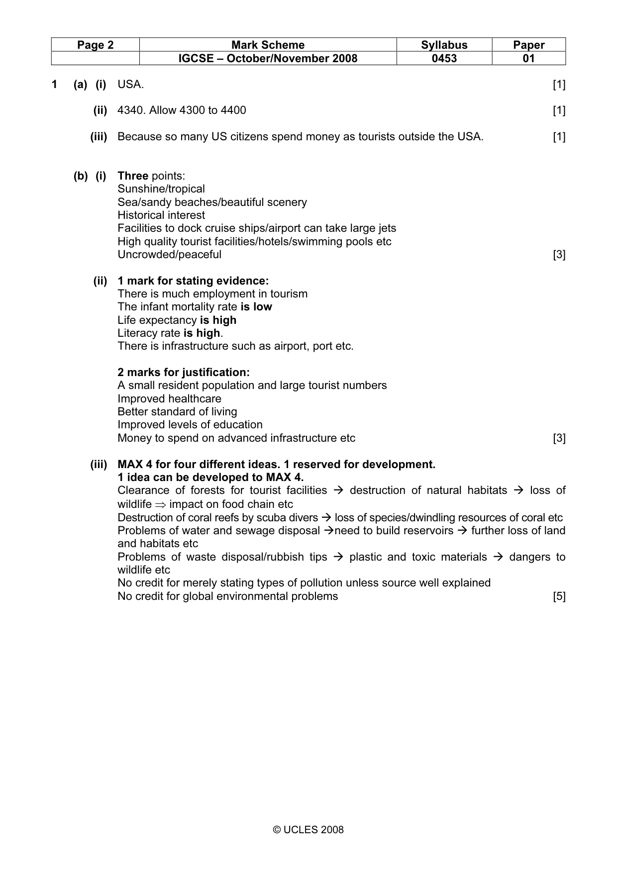 Mark scheme, page 2 of 8