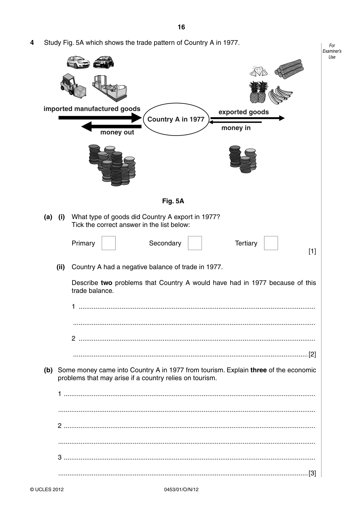 Cambridge IGCSE Development Studies 0453 2012 Oct/Nov Paper 1 · Variant 1 question paper, page 16 of 20