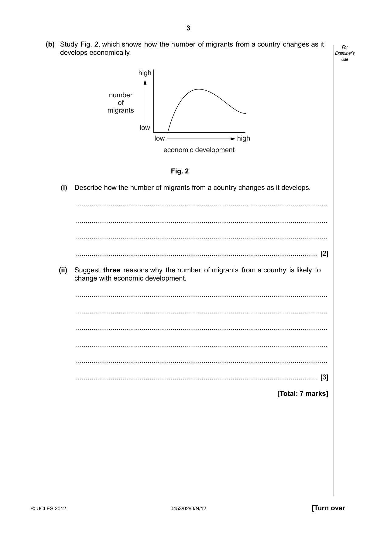 Cambridge IGCSE Development Studies 0453 2012 Oct/Nov Paper 2 · Variant 1 question paper, page 3 of 20
