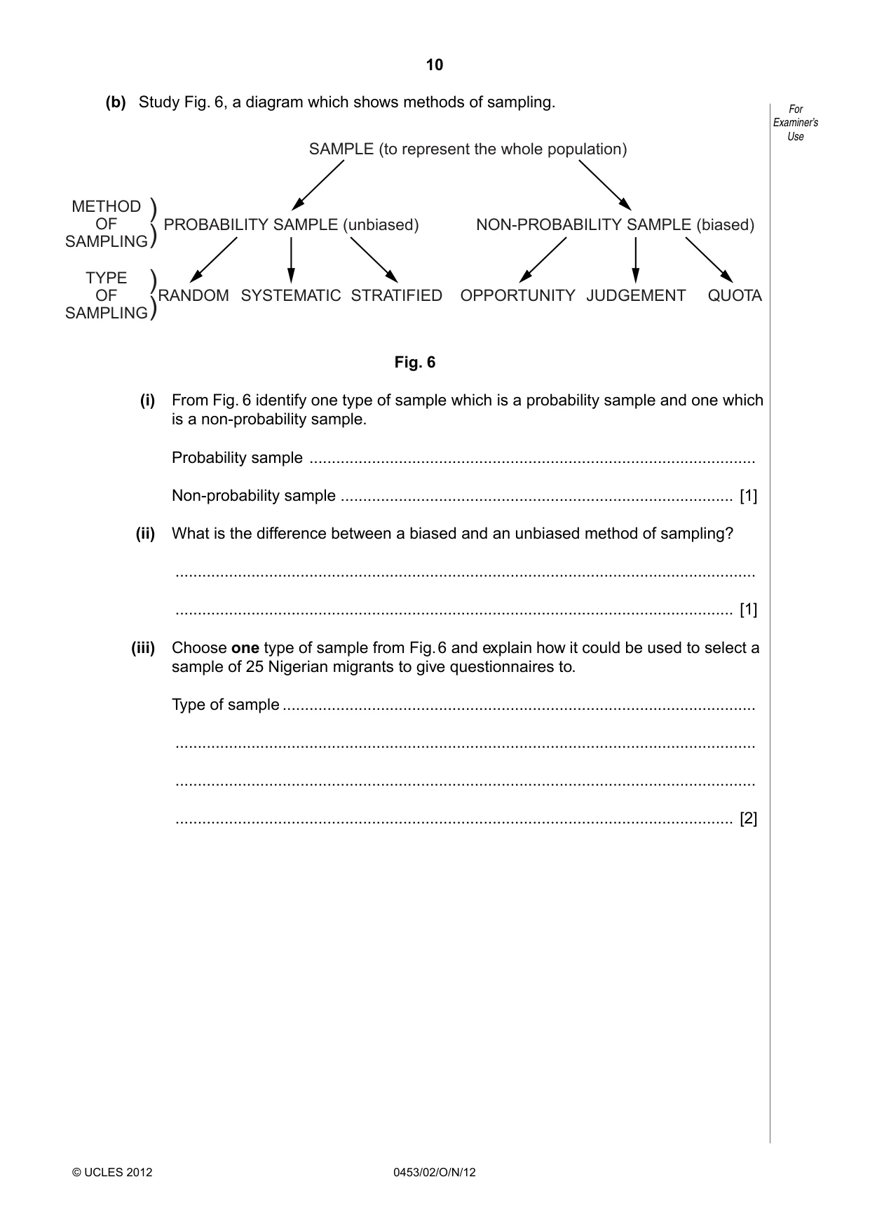 Cambridge IGCSE Development Studies 0453 2012 Oct/Nov Paper 2 · Variant 1 question paper, page 10 of 20