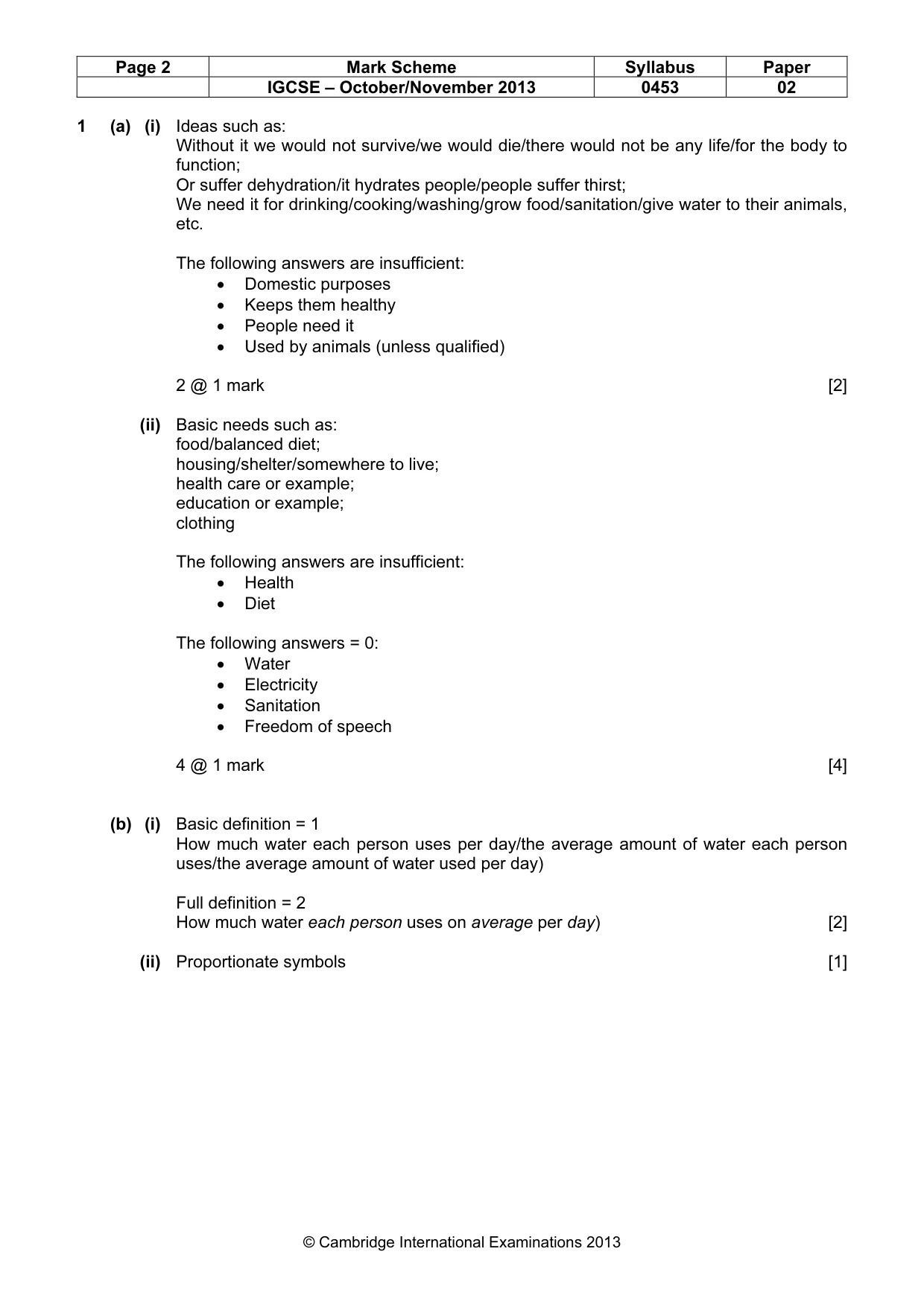 Mark scheme, page 2 of 11