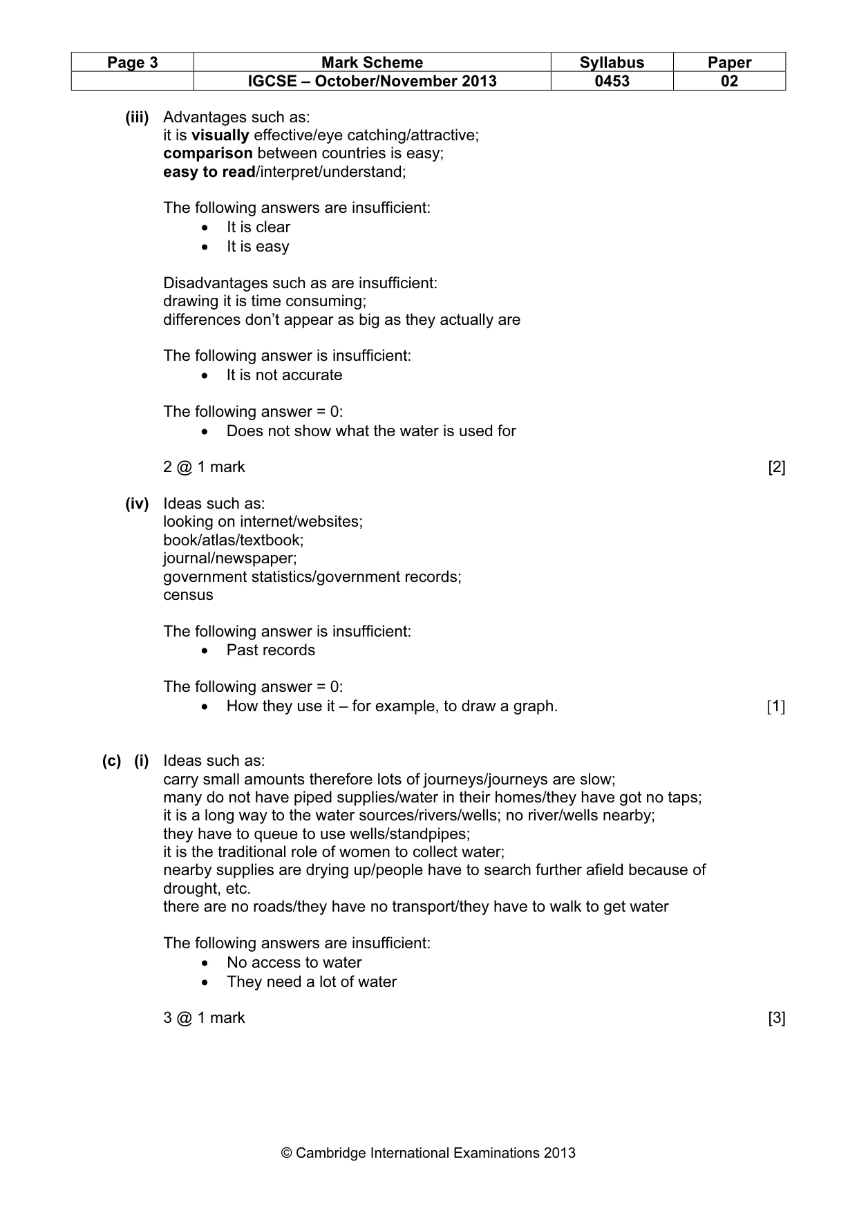 Mark scheme, page 3 of 11
