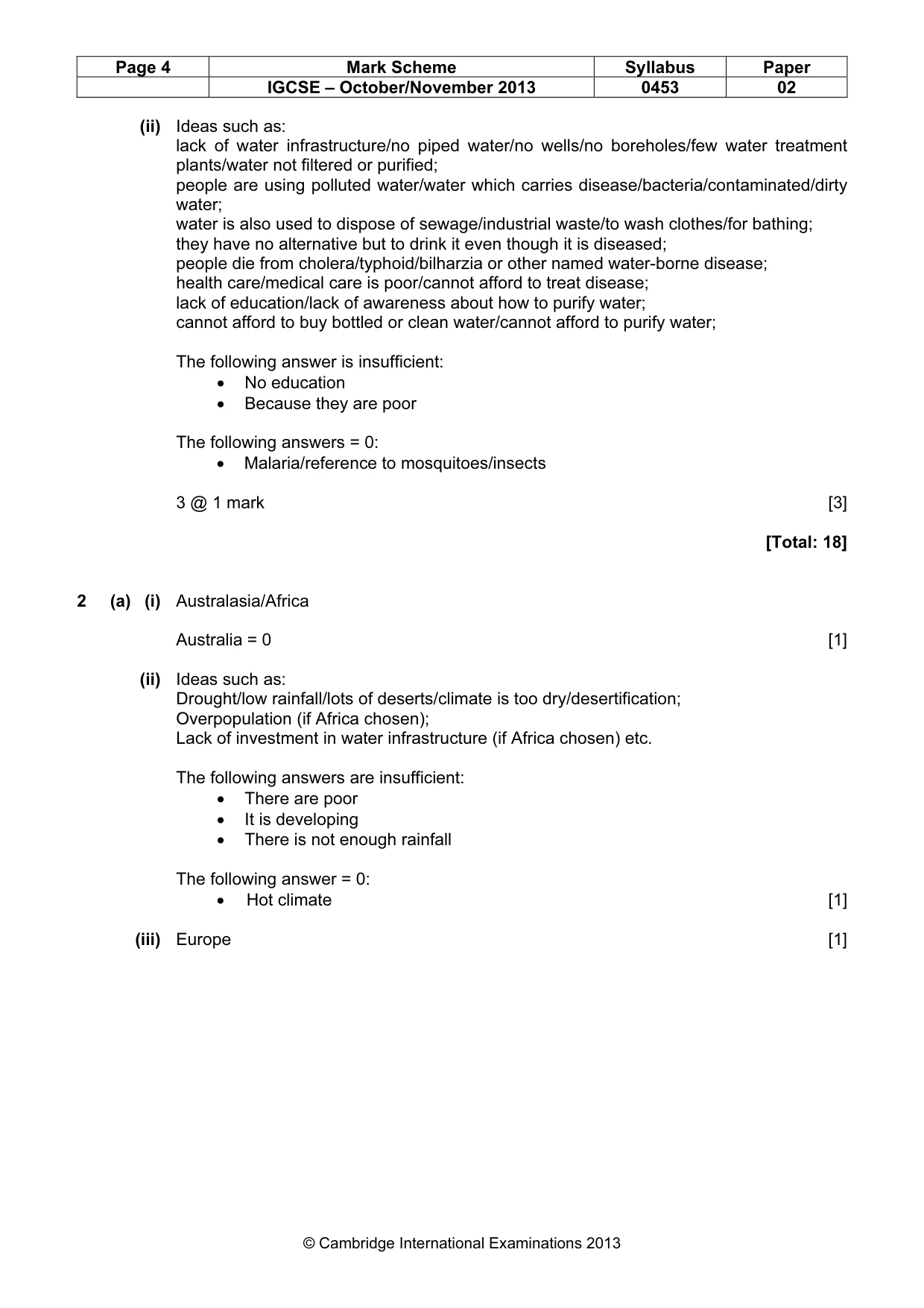 Mark scheme, page 4 of 11