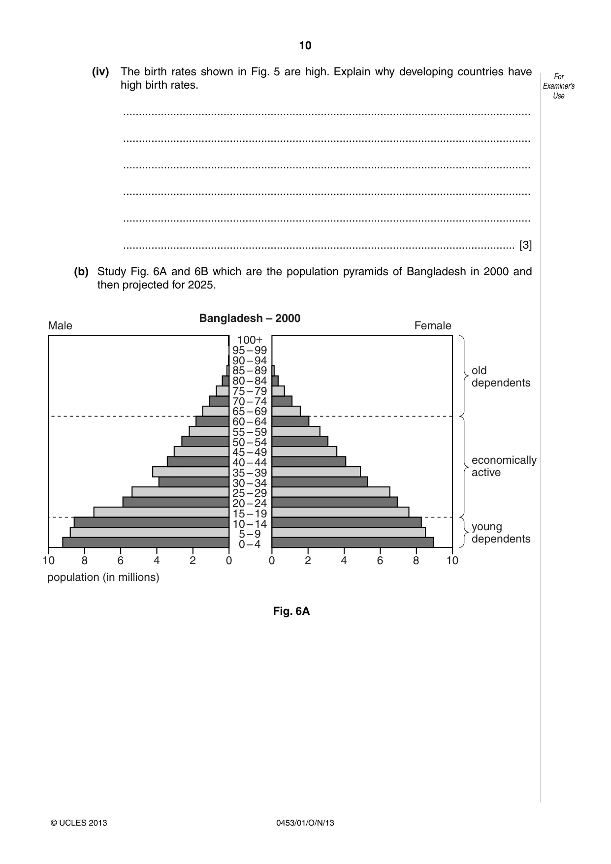 Cambridge IGCSE Development Studies 0453 2013 Oct/Nov Paper 1 · Variant 1 question paper, page 10 of 16