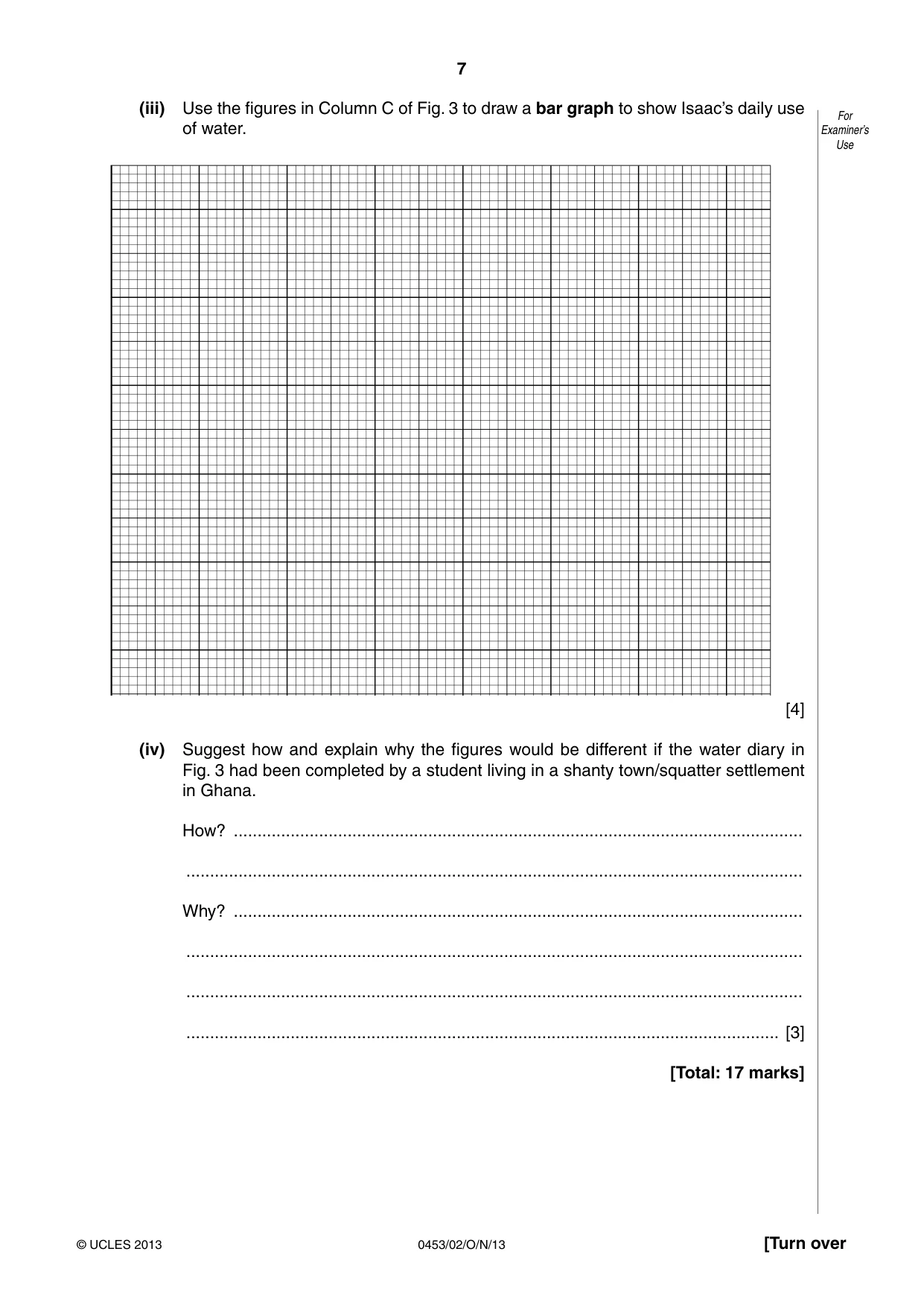 Cambridge IGCSE Development Studies 0453 2013 Oct/Nov Paper 2 · Variant 1 question paper, page 7 of 16