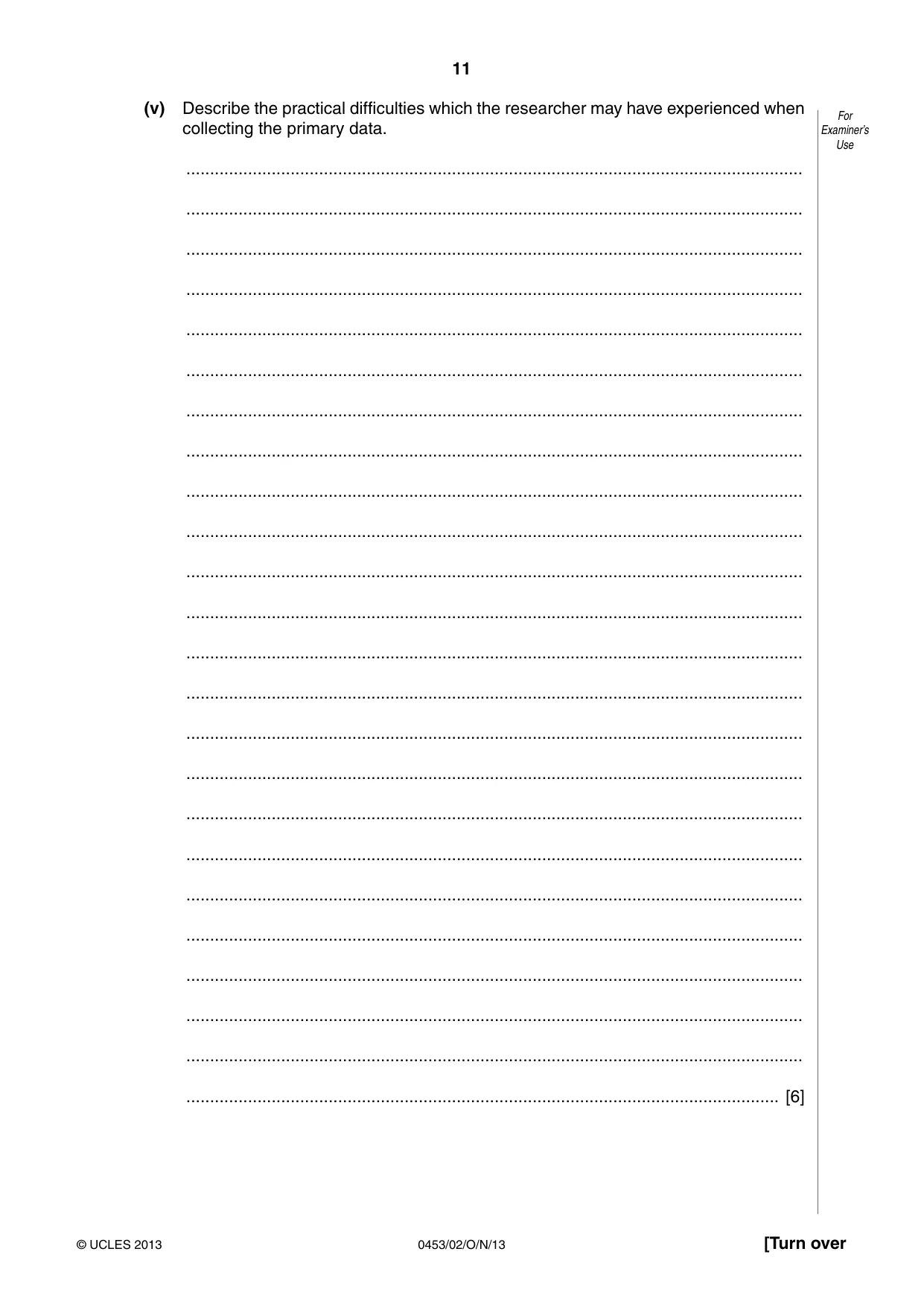 Cambridge IGCSE Development Studies 0453 2013 Oct/Nov Paper 2 · Variant 1 question paper, page 11 of 16