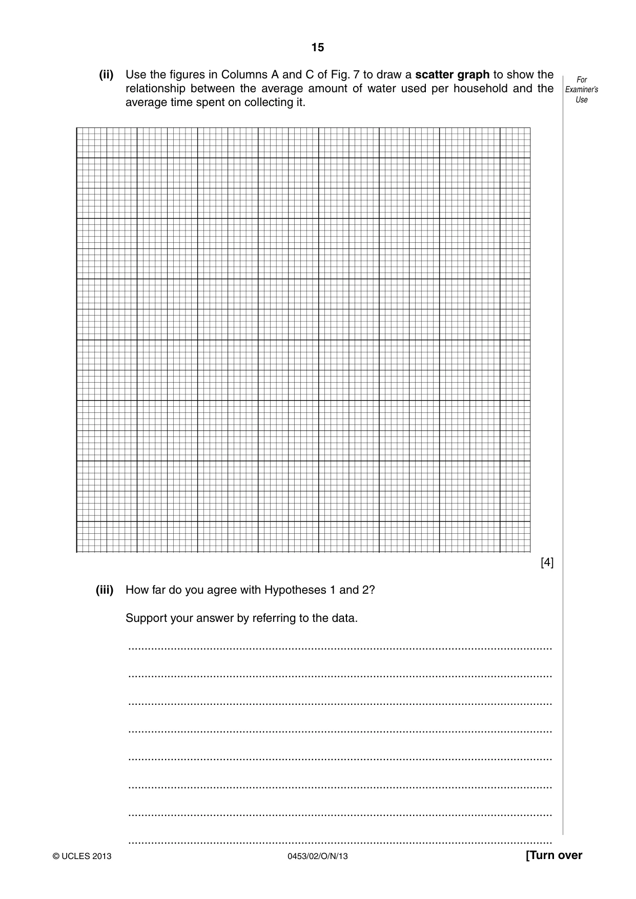 Cambridge IGCSE Development Studies 0453 2013 Oct/Nov Paper 2 · Variant 1 question paper, page 15 of 16