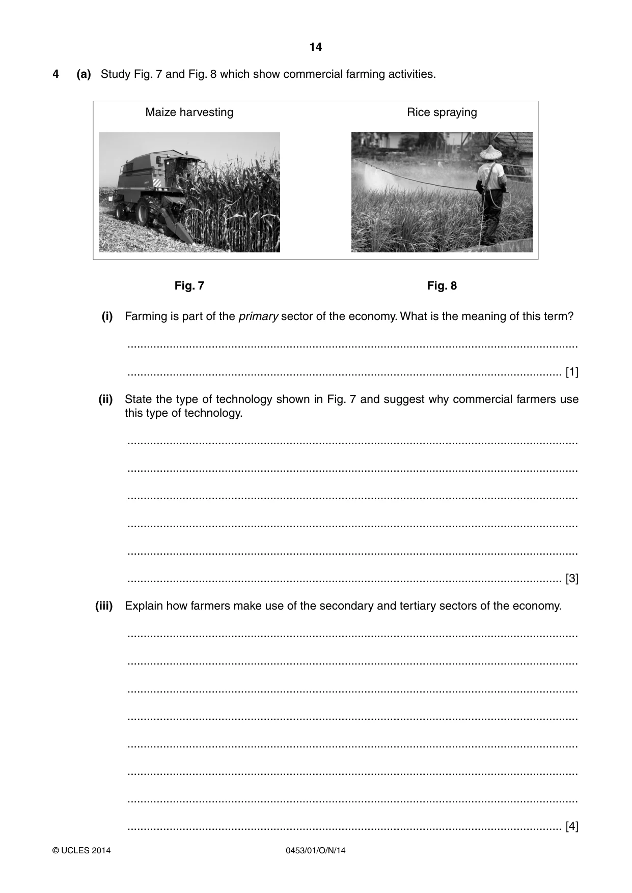 Cambridge IGCSE Development Studies 0453 2014 Oct/Nov Paper 1 · Variant 1 question paper, page 14 of 16