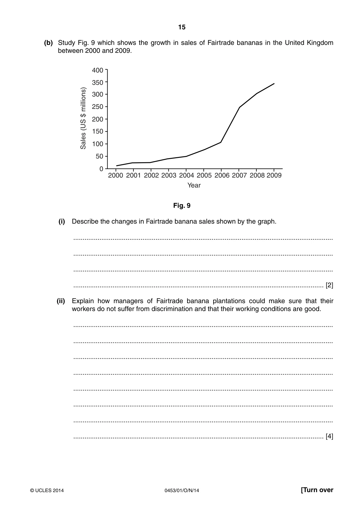 Cambridge IGCSE Development Studies 0453 2014 Oct/Nov Paper 1 · Variant 1 question paper, page 15 of 16