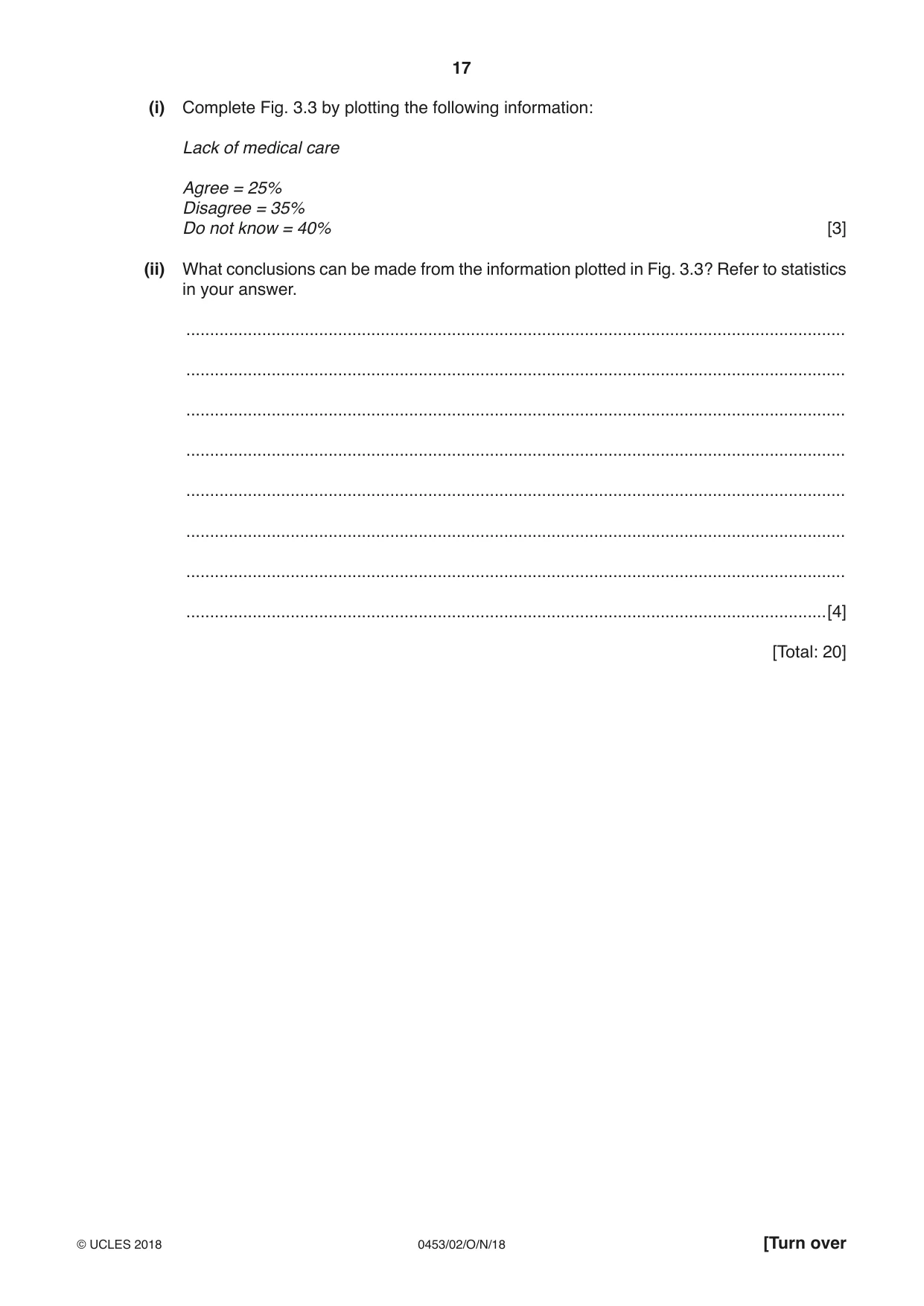 Cambridge IGCSE Development Studies 0453 2018 Oct/Nov Paper 2 · Variant 0 question paper, page 17 of 20