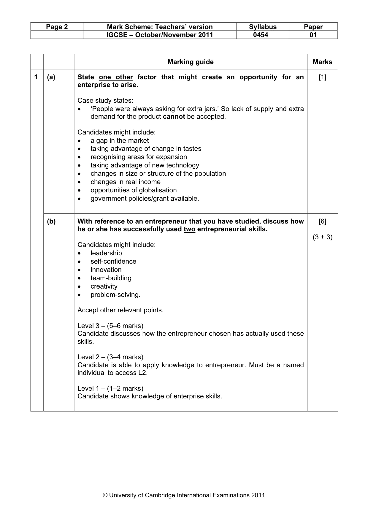 Mark scheme, page 2 of 12