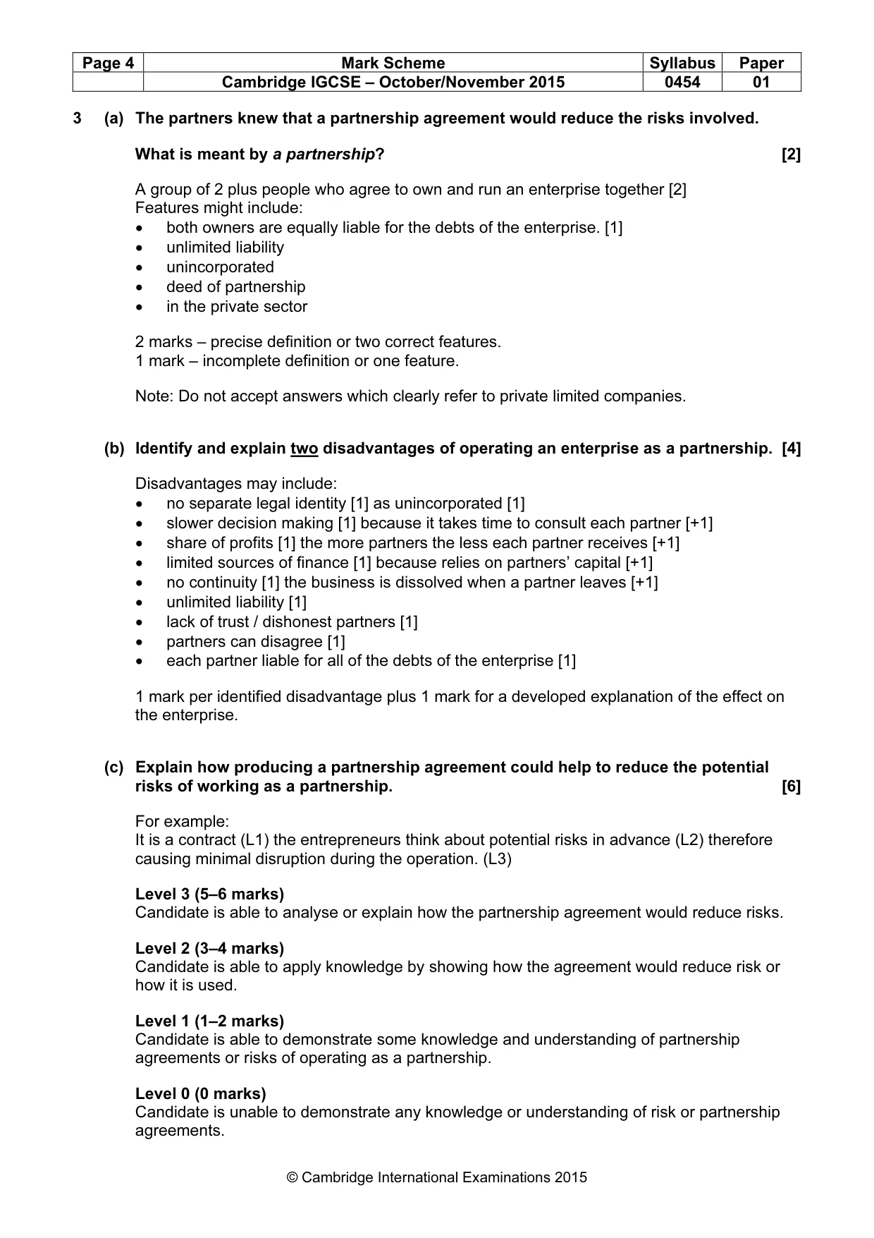 Mark scheme, page 4 of 10