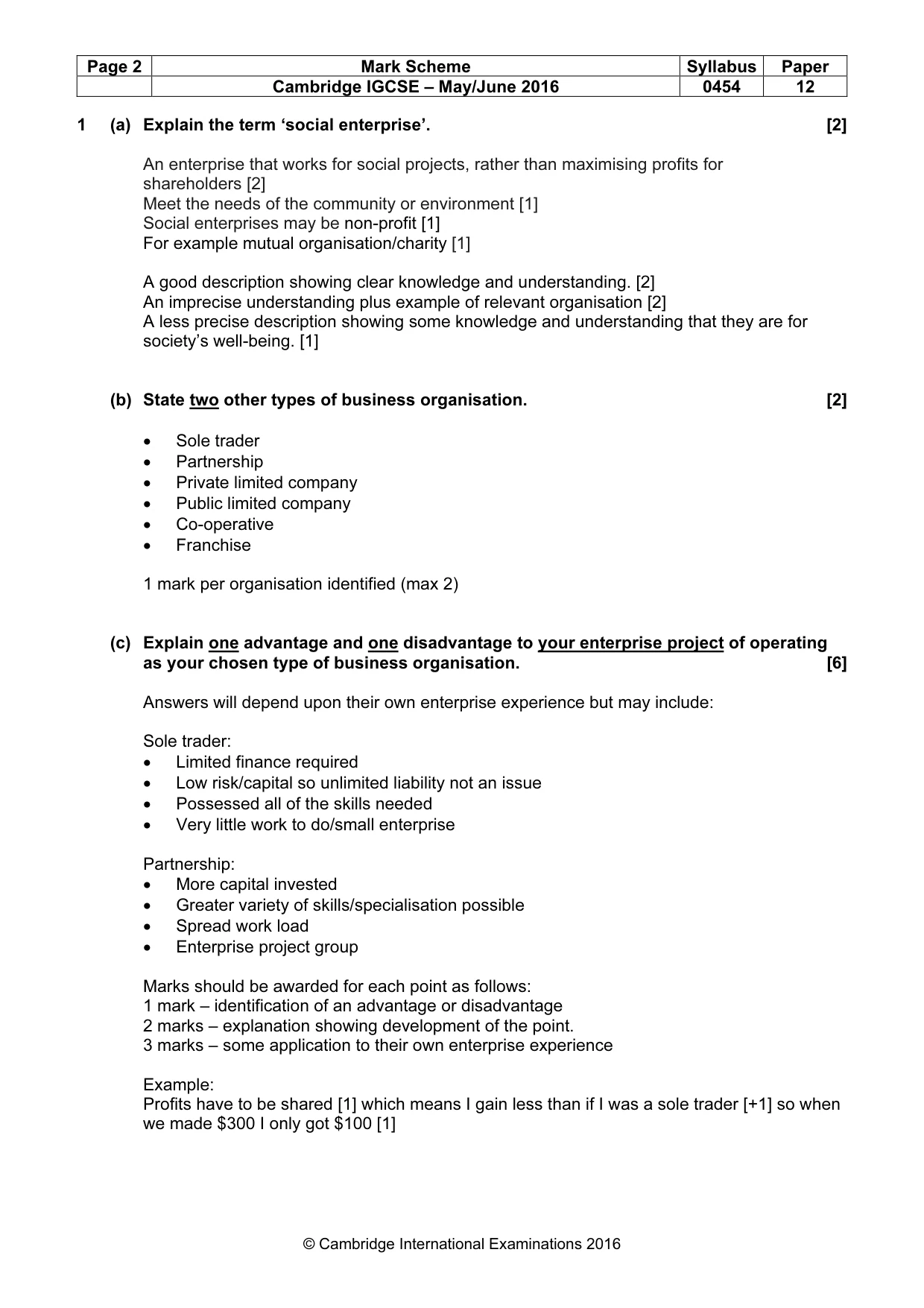 Mark scheme, page 2 of 11