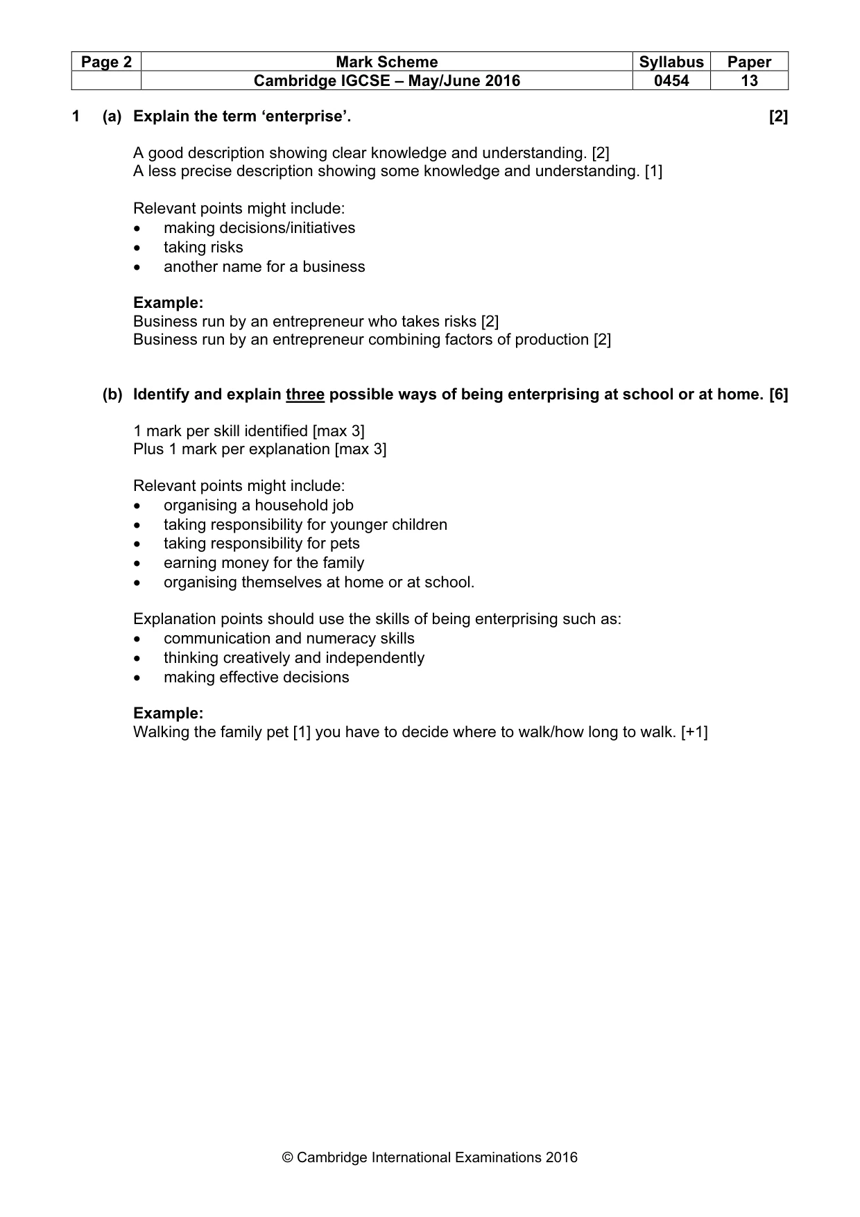 Mark scheme, page 2 of 11