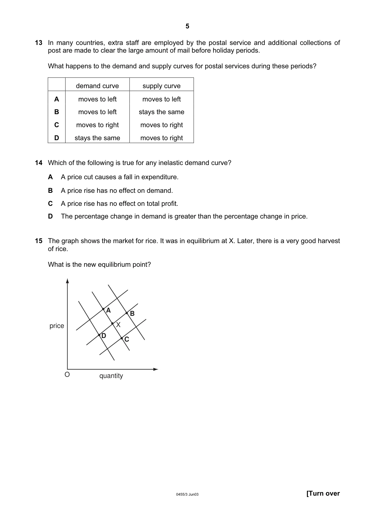 Cambridge IGCSE Economics 0455 2003 May/June Paper 3 · Variant 1 question paper, page 5 of 12