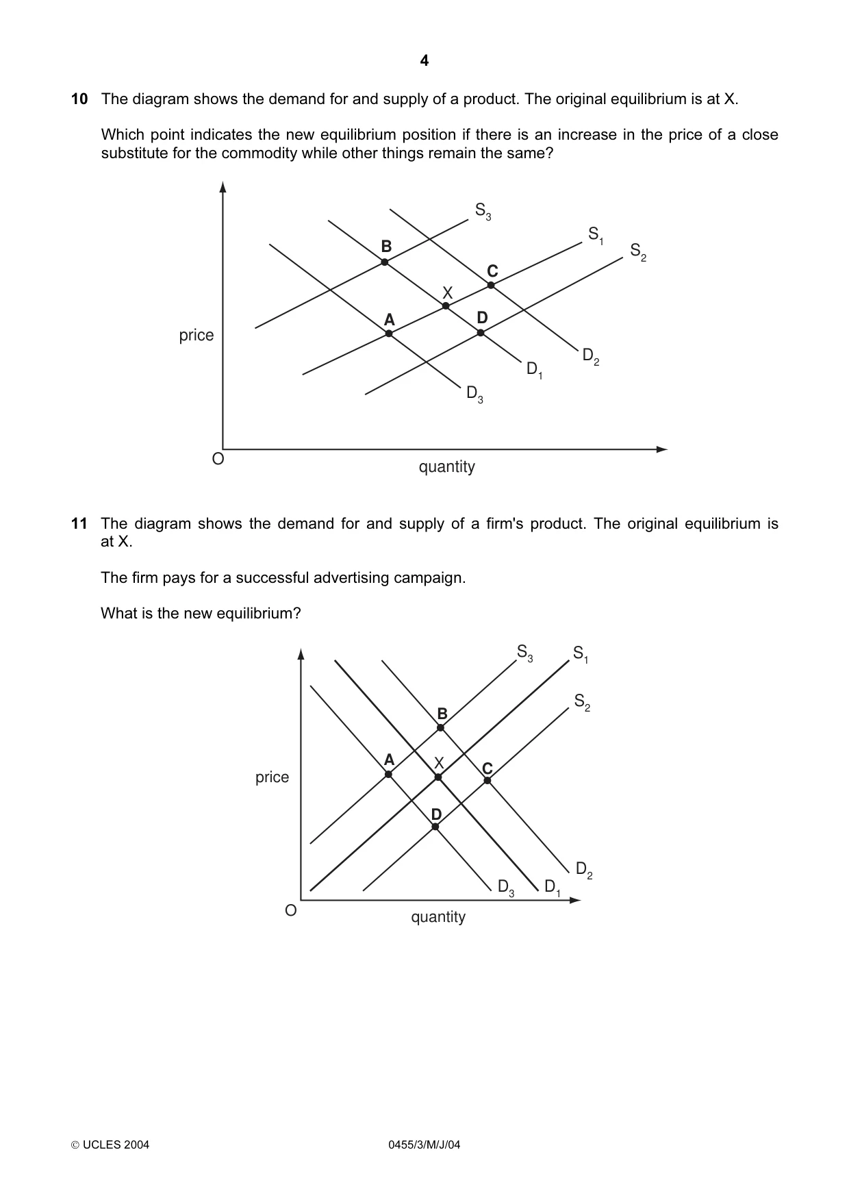 Cambridge IGCSE Economics 0455 2004 May/June Paper 3 · Variant 1 question paper, page 4 of 16