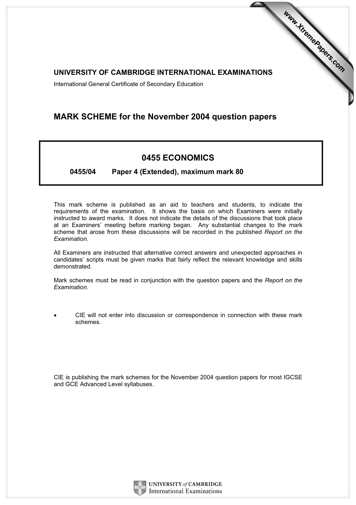 Mark scheme, page 1 of 6