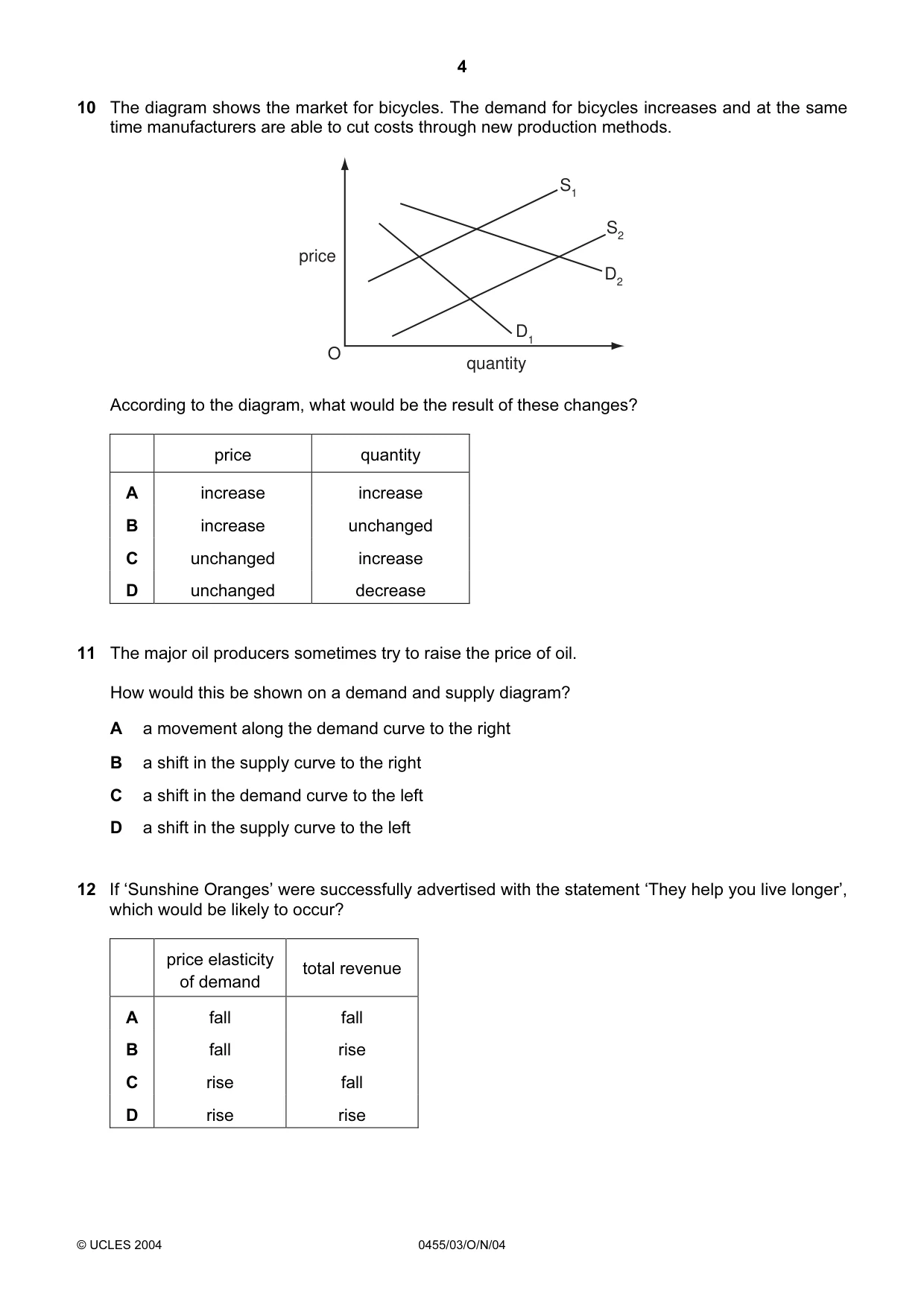 Cambridge IGCSE Economics 0455 2004 Oct/Nov Paper 3 · Variant 1 question paper, page 4 of 12