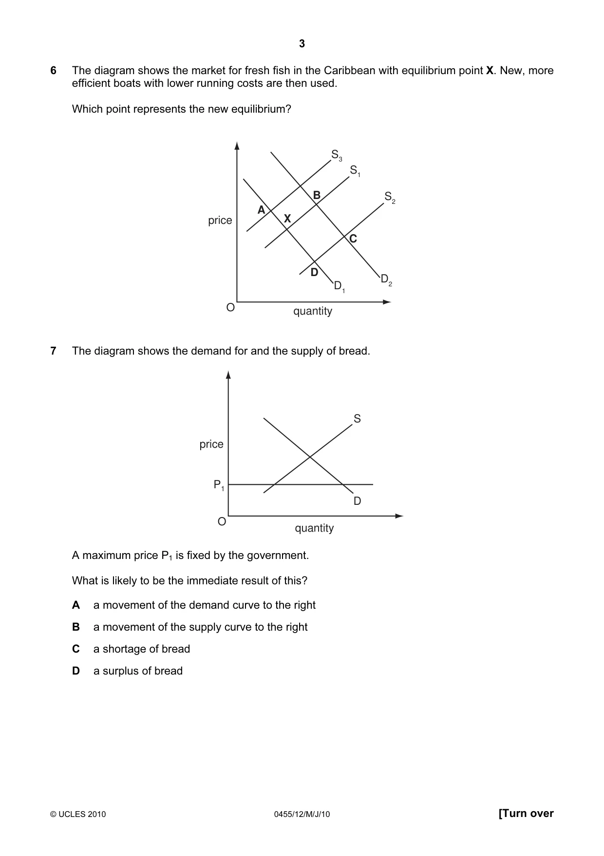 Cambridge IGCSE Economics 0455 2010 May/June Paper 1 · Variant 2 question paper, page 3 of 12