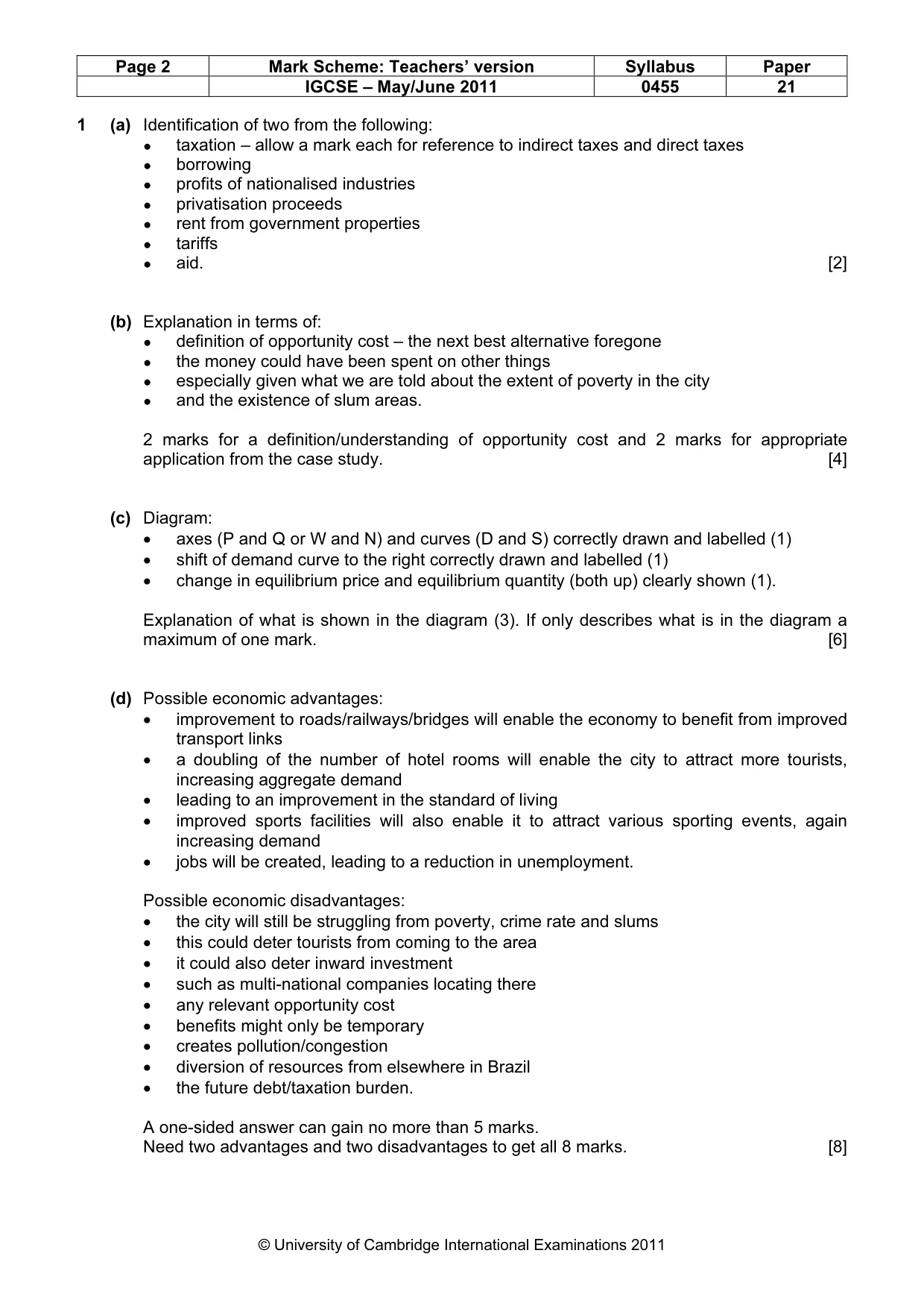 Mark scheme, page 2 of 8