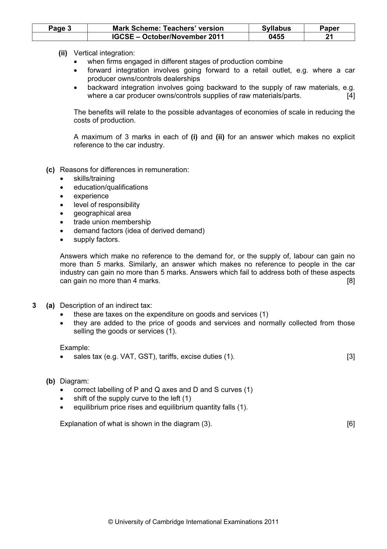 Mark scheme, page 3 of 7