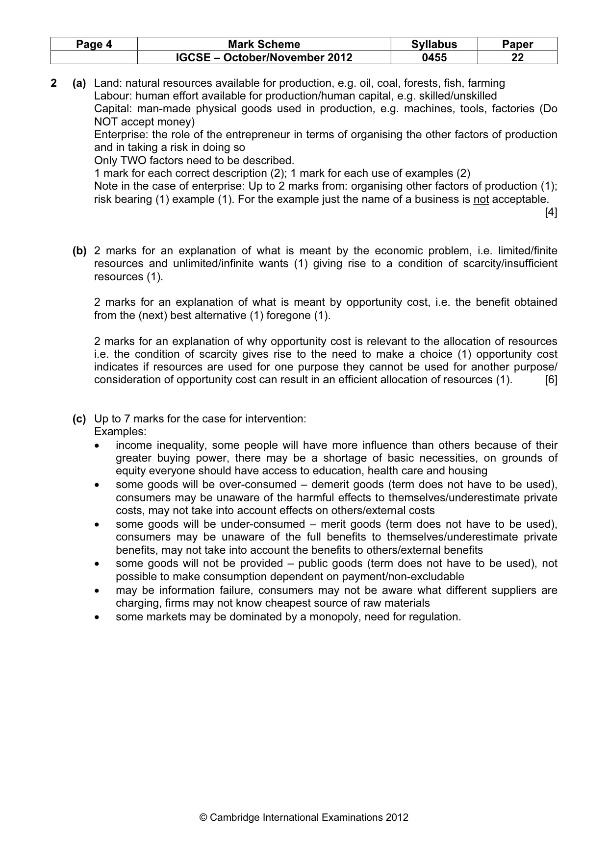 Mark scheme, page 4 of 13
