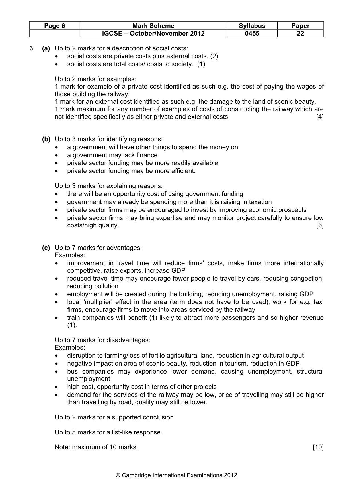 Mark scheme, page 6 of 13