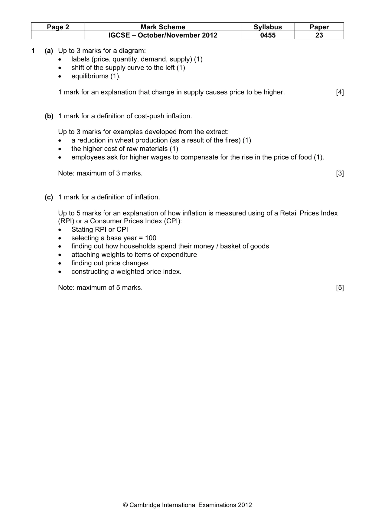 Mark scheme, page 2 of 10