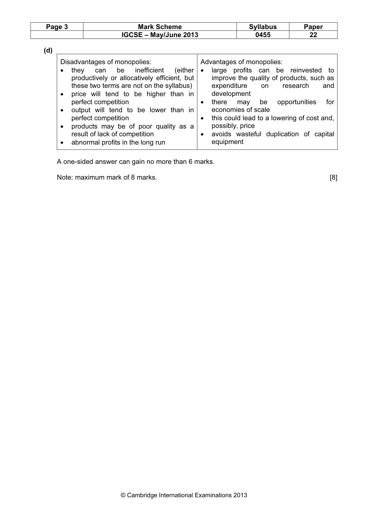 Mark scheme, page 3 of 11
