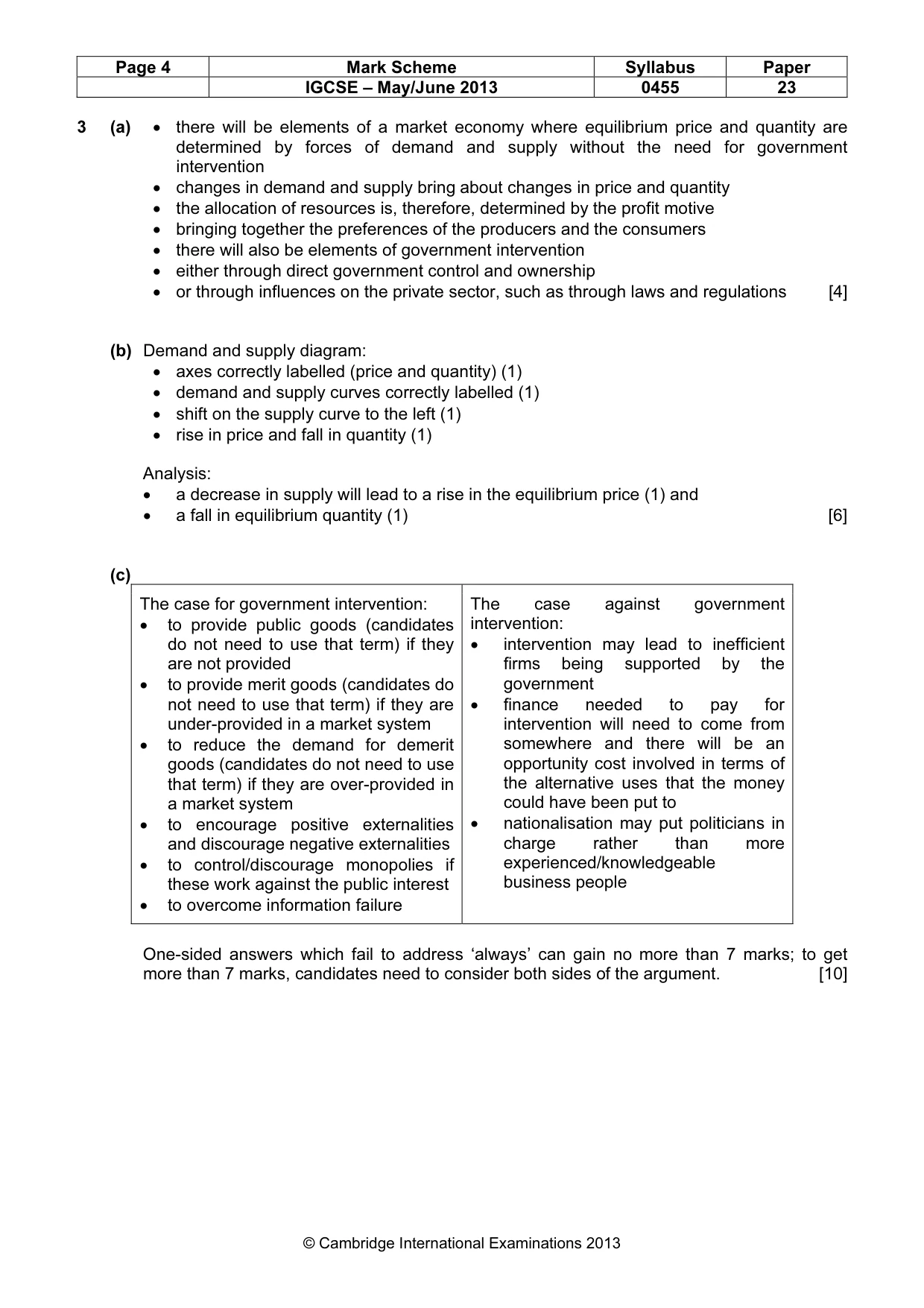 Mark scheme, page 4 of 8
