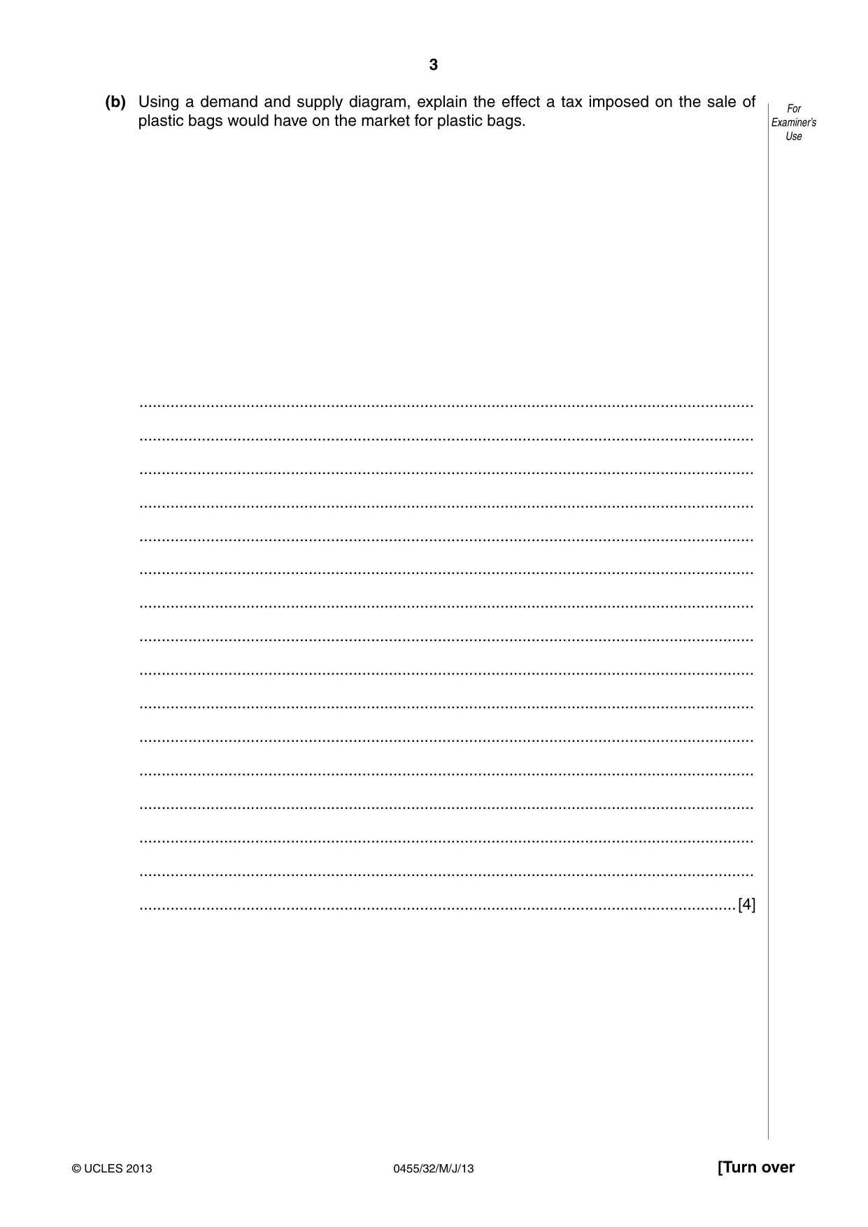Cambridge IGCSE Economics 0455 2013 May/June Paper 3 · Variant 2 question paper, page 3 of 8