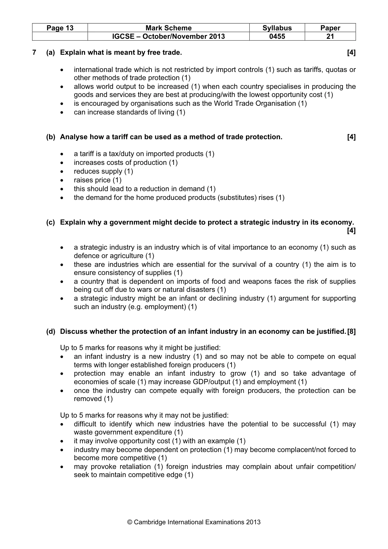 Mark scheme, page 13 of 13
