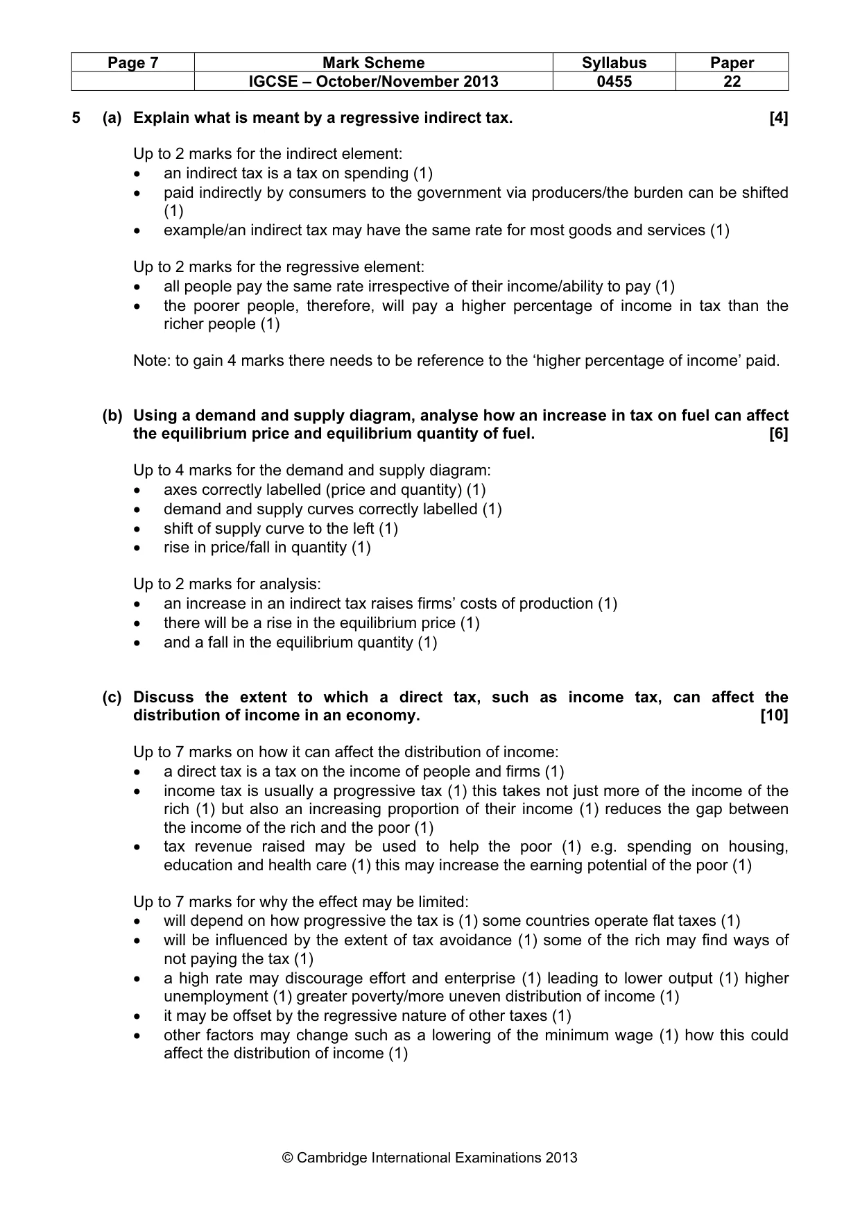 Mark scheme, page 7 of 9