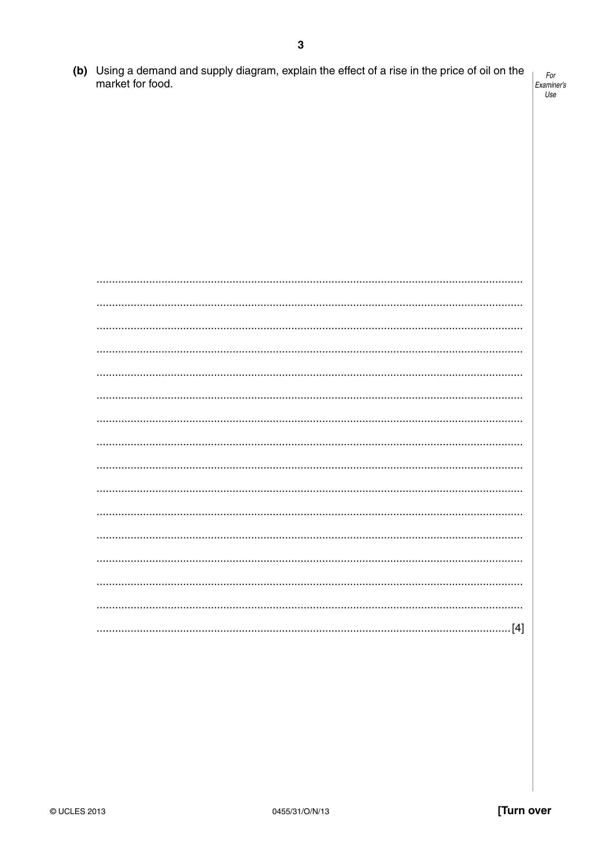 Cambridge IGCSE Economics 0455 2013 Oct/Nov Paper 3 · Variant 1 question paper, page 3 of 8